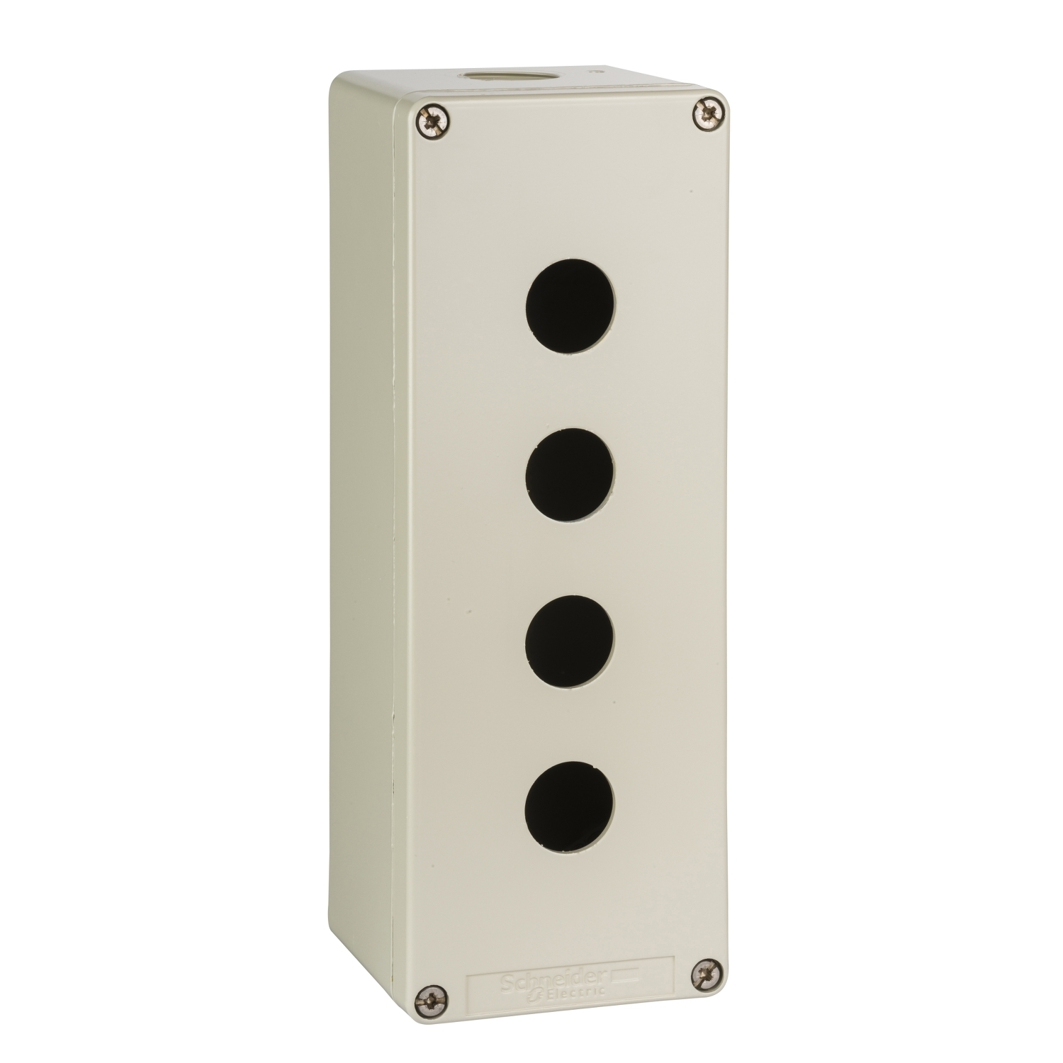 Die cast empty control station, Harmony XAP, XB2 SL, zinc alloy, grey, 4 cut outs, 22mm 80x220x77mm
