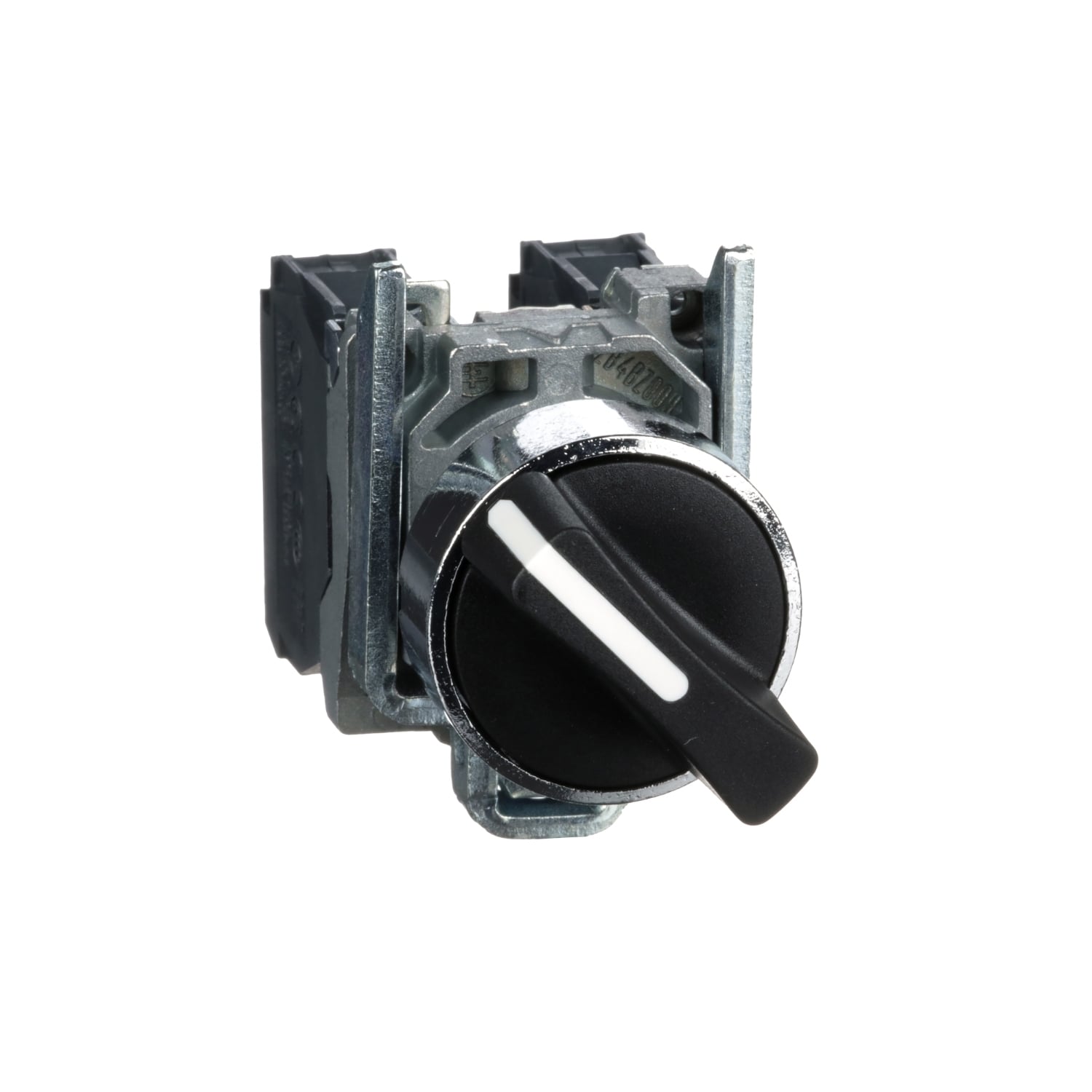Harmony, 22mm Push Button, 2 position selector switch, black, maintained, 1 NO and 1 NC, 600 V