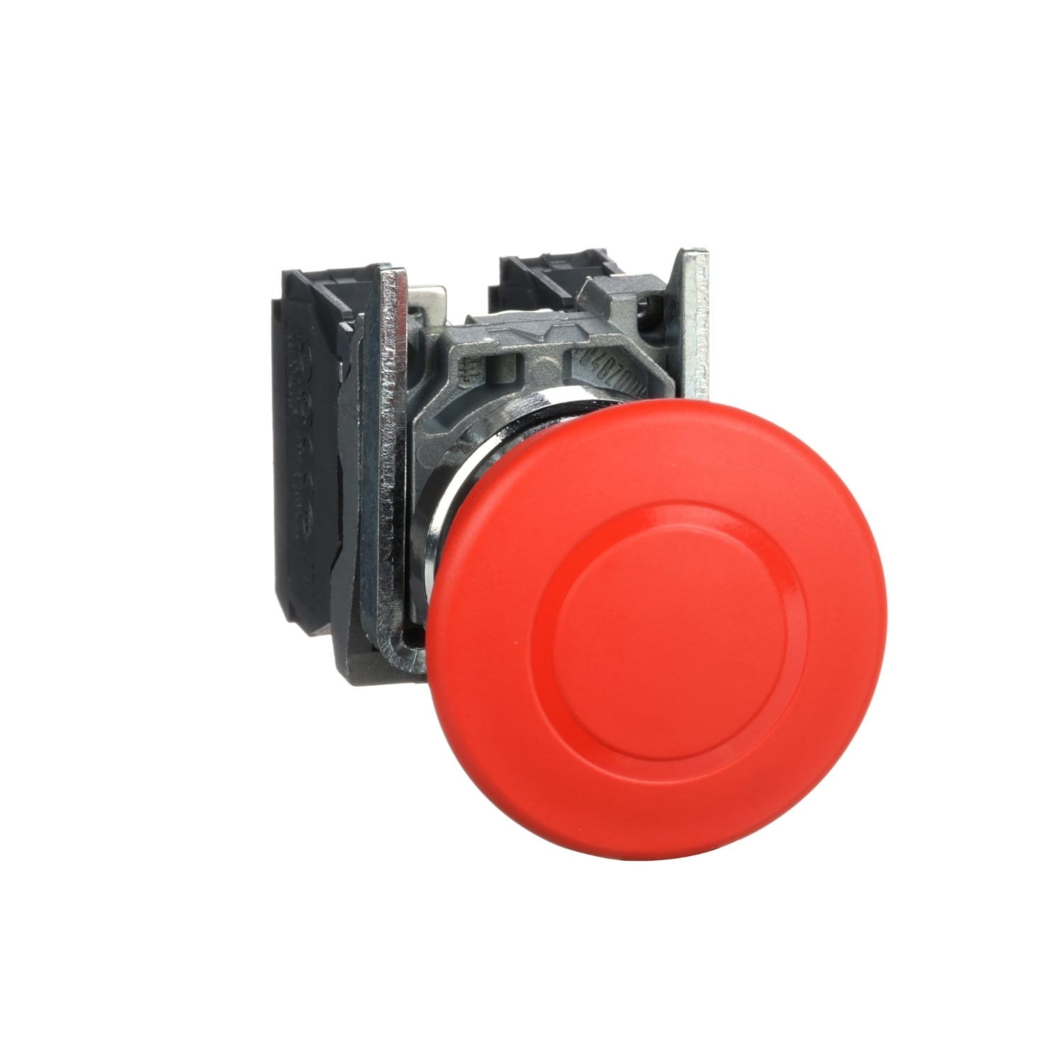 Harmony, emergency stop, latching push pull, red, 40 mm, 1 NC and 1 NO