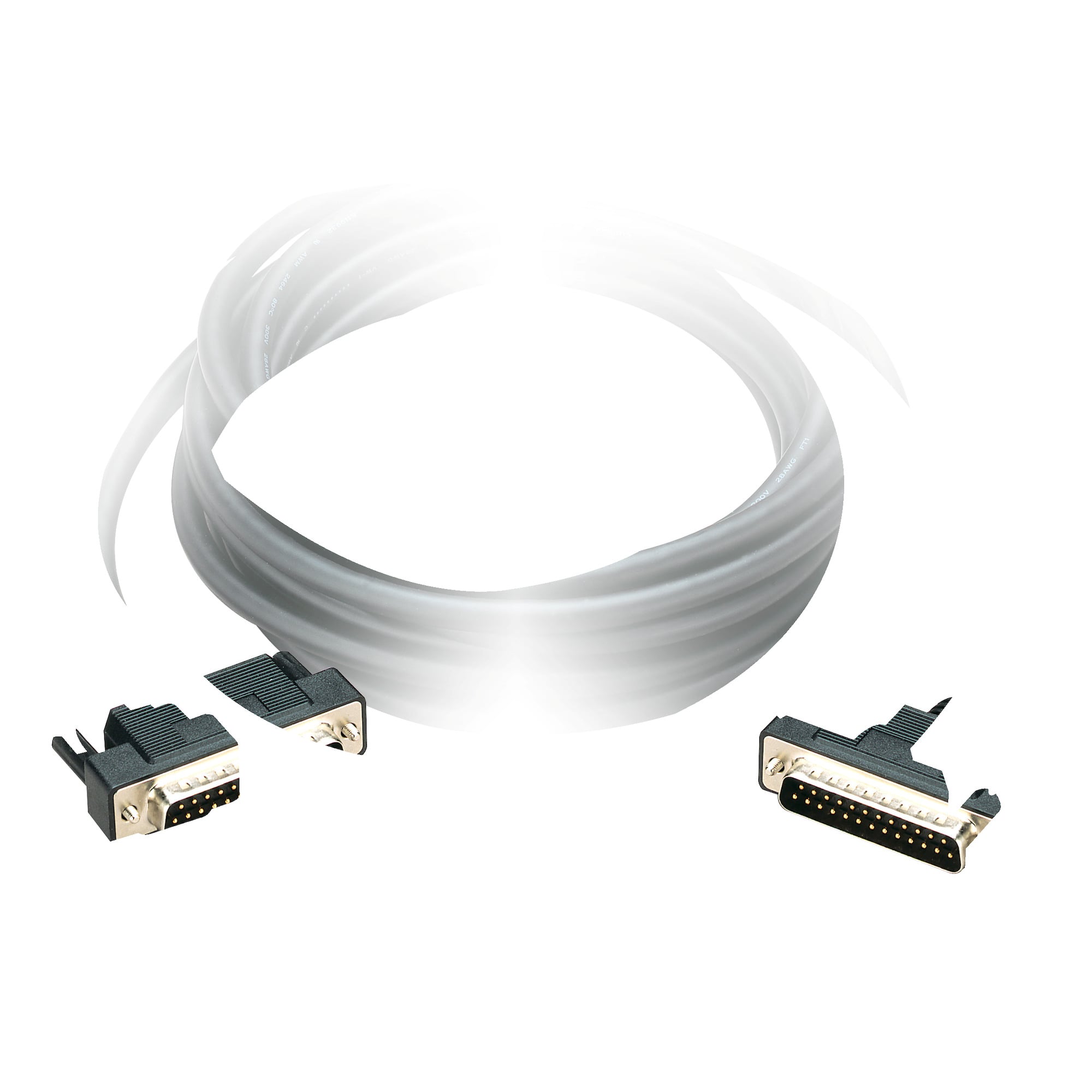 direct connection cable - L = 2.5 m - 2 males SUB-D 25