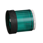 Indicating Bank, 70mm, illuminated lens unit, green, steady on, 10 W, 250 VAC/DC