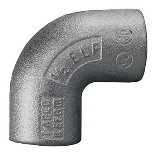 90 deg Female Elbow, 1 inch, Aluminum, Epoxy Powder Coat