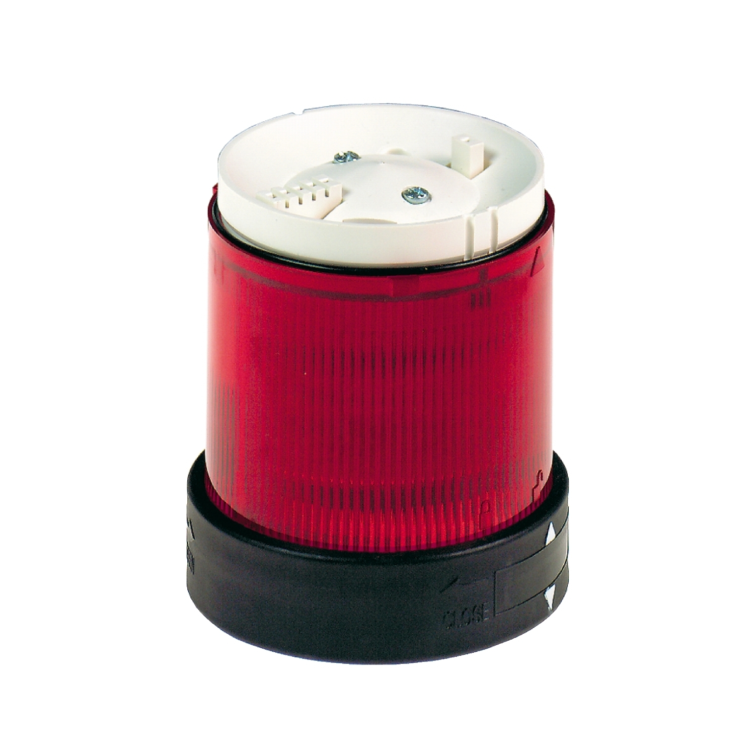 Indicator bank, Harmony XVB, illuminated unit, plastic, red, 70mm, flashing, for bulb or LED, 24V AC, 24...48V DC