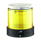 Harmony XVB, Illuminated unit for modular tower lights, plastic, yellow, 70, flashing, for bulb or LED, 24 V AC, 24...48 V DC