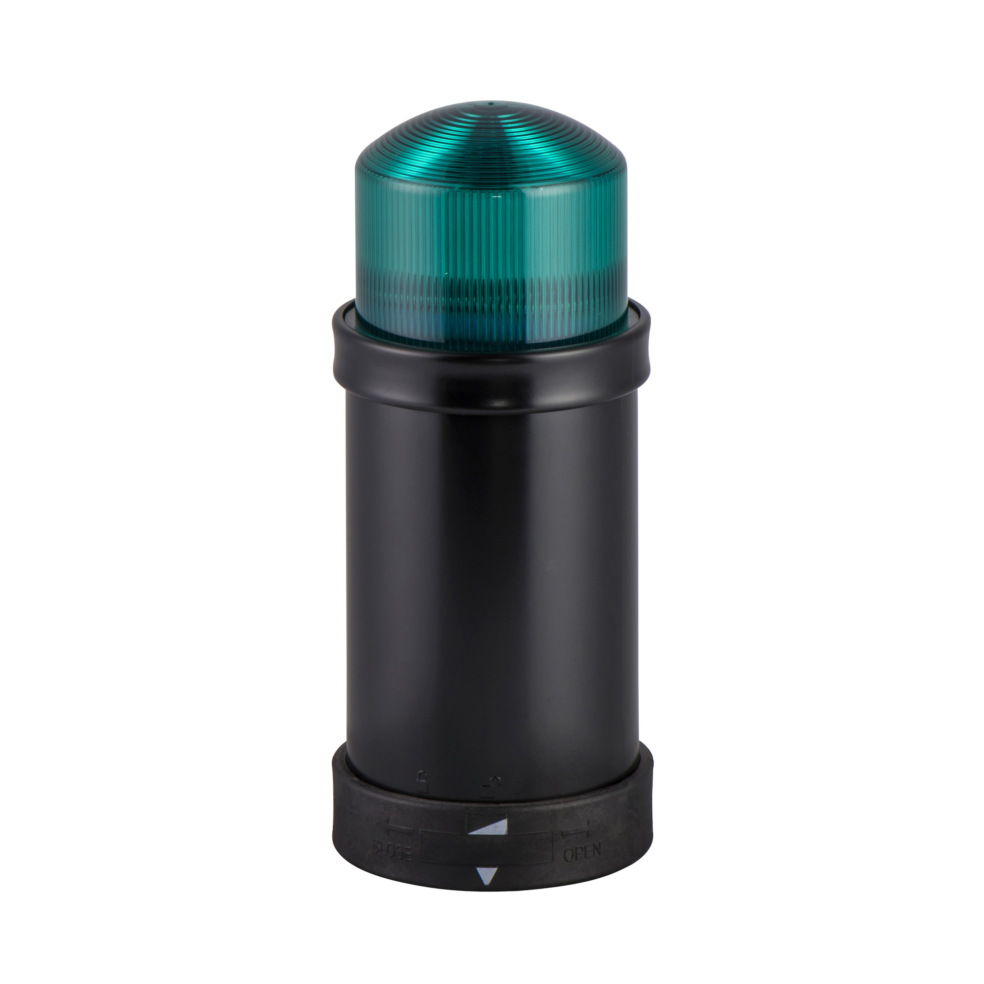 Harmony XVB, Illuminated unit for modular tower lights, plastic, green, 70, integral "flash" discharge tube, 10 joule, 24 V AC/DC