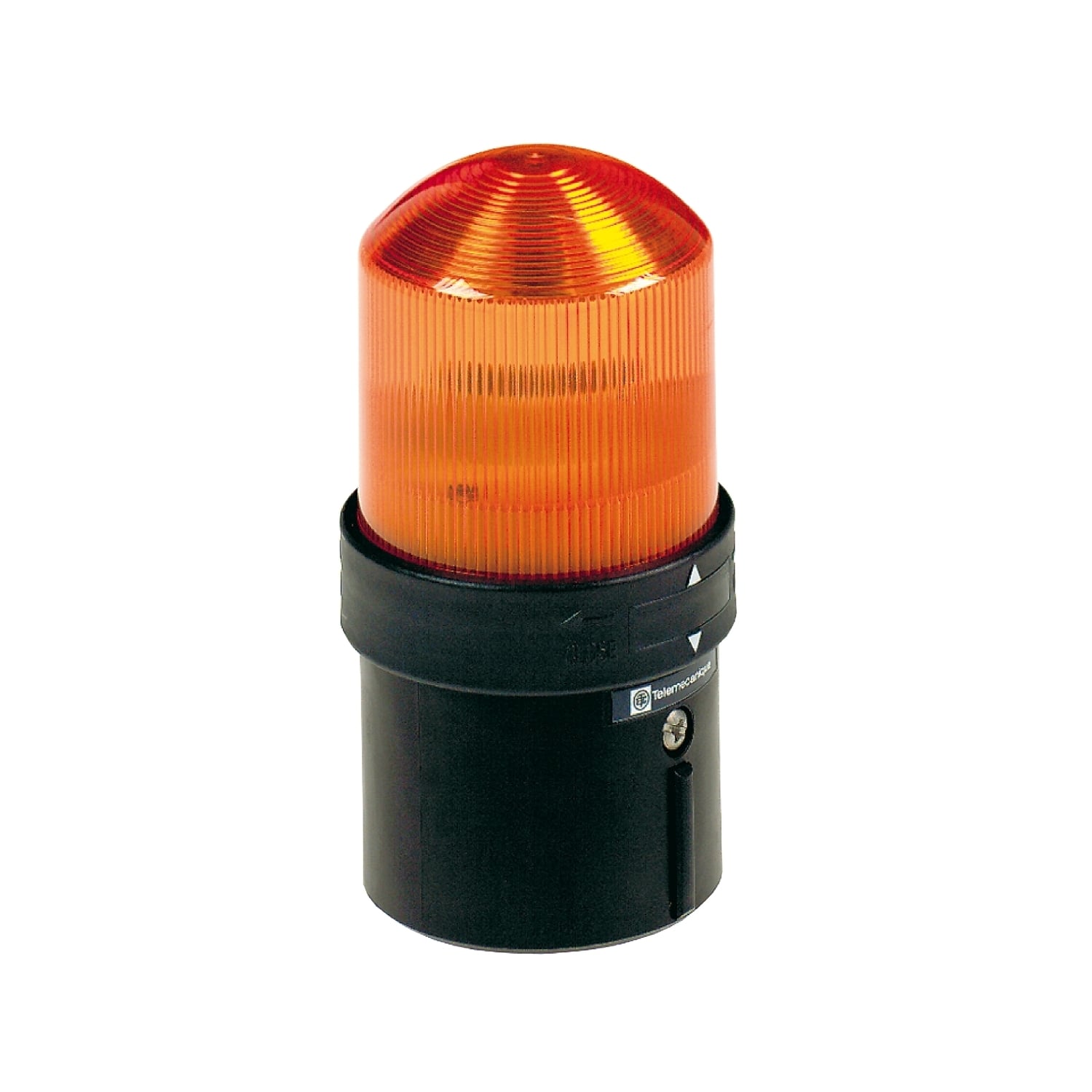 Illuminated complete beacon, Harmony XVB Universal, plastic, orange, 70mm, steady, incandescent with BA15d base, lt 250V