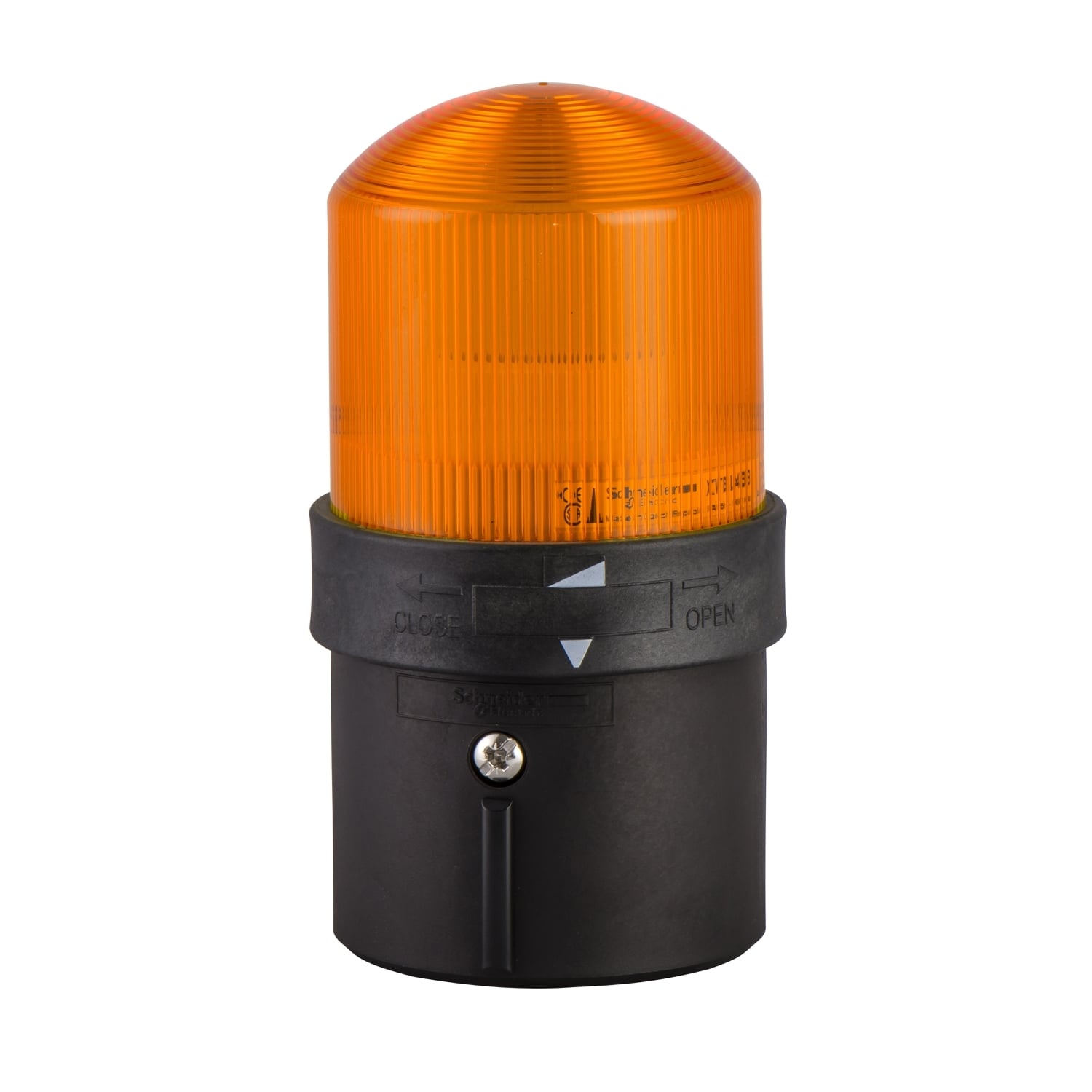 Complete beacon, Harmony XVB, flashing, orange, indicating 230VAC 10W + options