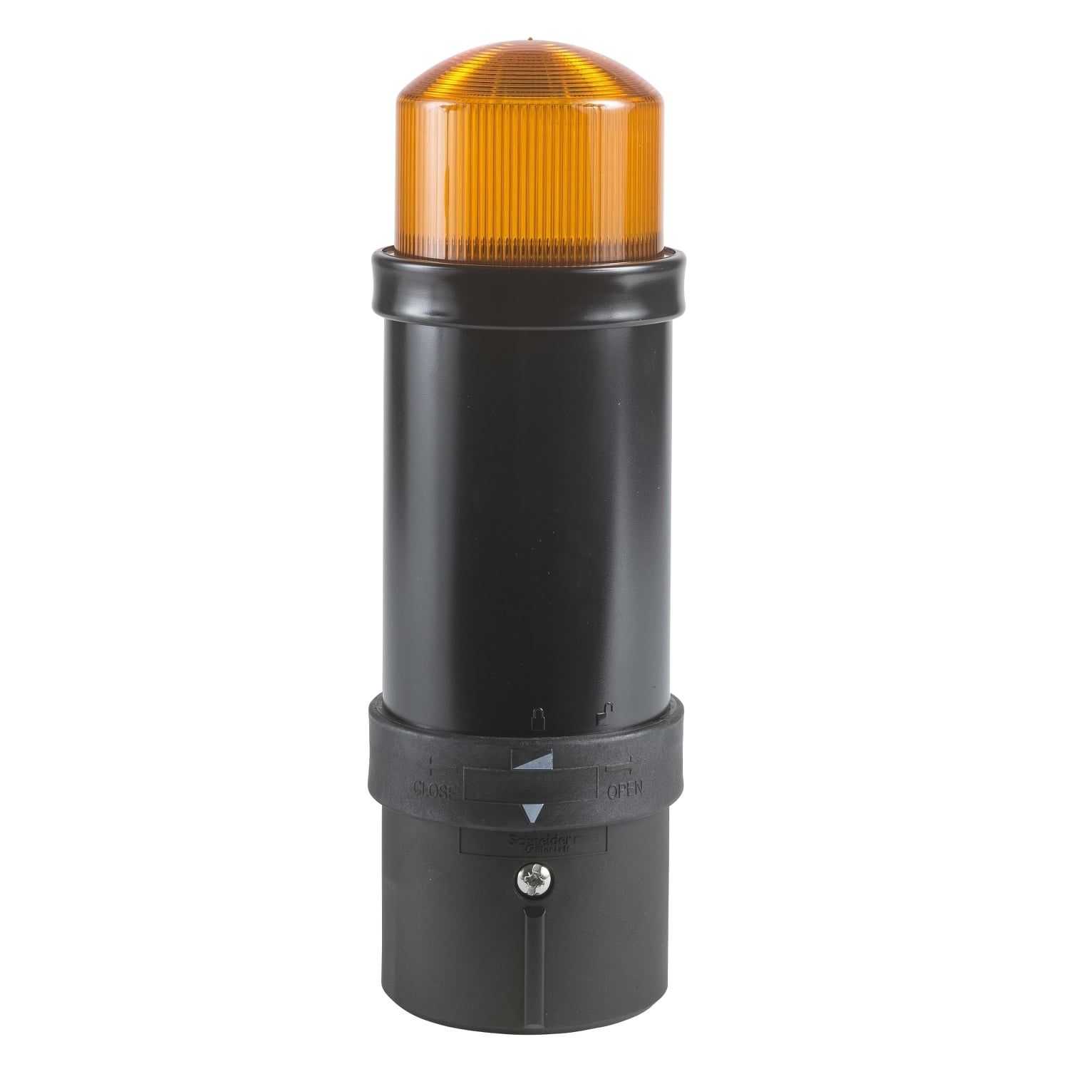 Illuminated beacon, Harmony XVB, plastic, orange, 70mm, flashing, integral flash discharge tube, 5 joule, 24V AC DC