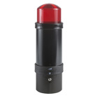 Harmony XVB, Illuminated beacon, plastic, red, 70, flashing, integral flash discharge tube, 10 joule, 24 V AC/DC