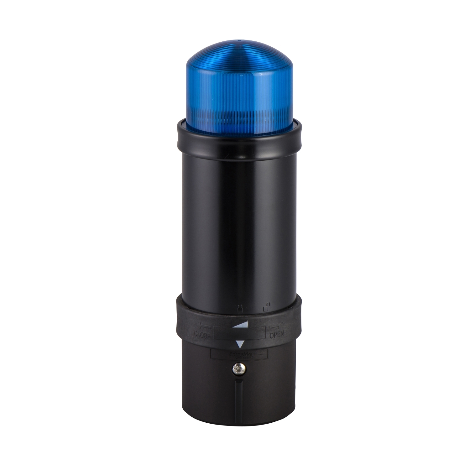 Complete beacon, Harmony XVB Universal, blue strobe, 70mm, 10 Joules, 120V AC