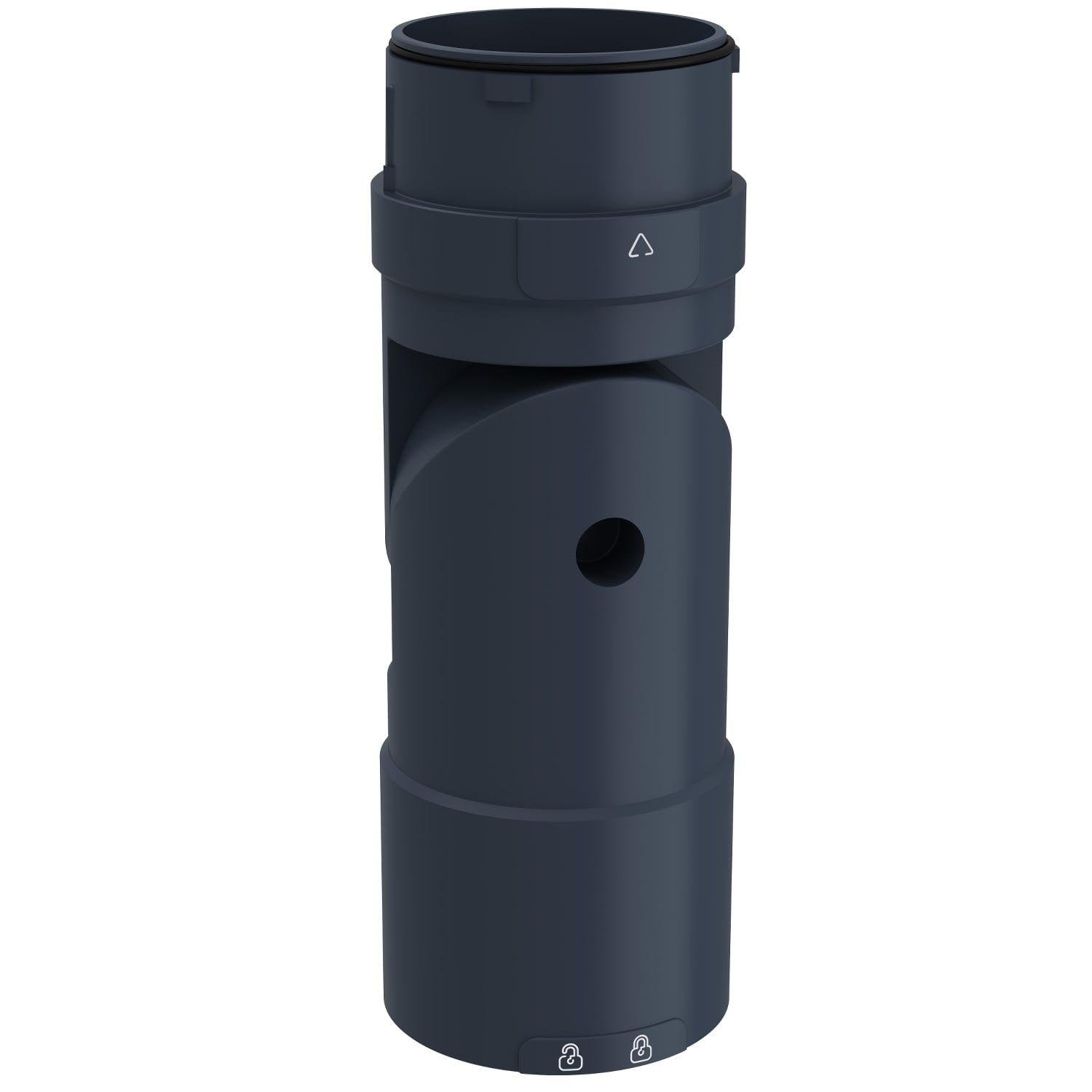 Flexible mounting unit for use on horizontal or vertical support for modular tower lights, Harmony XVU, black, 60mm