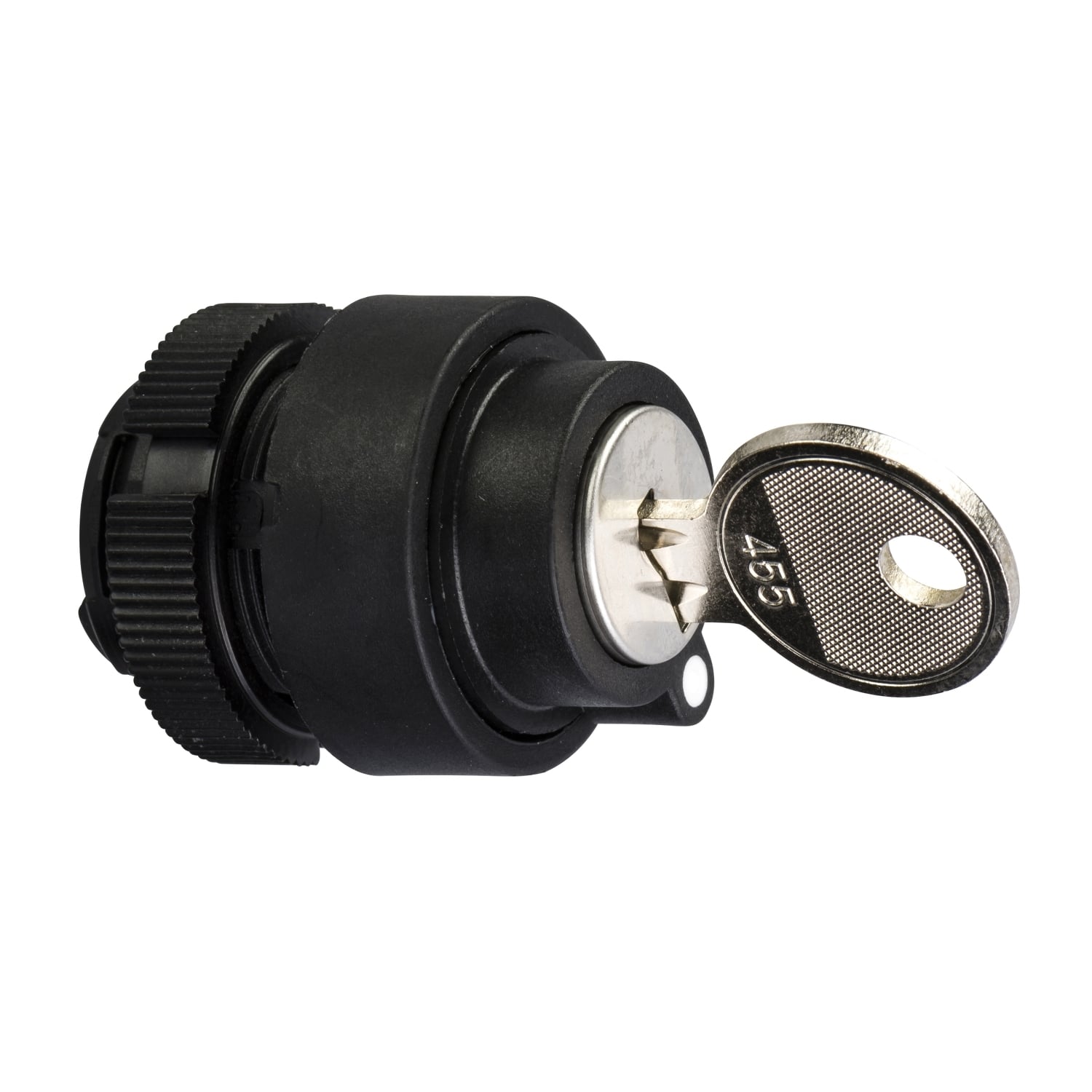 Selector switch, Harmony XAC, plastic, black, 2 positions, left withdrawal position, stay put