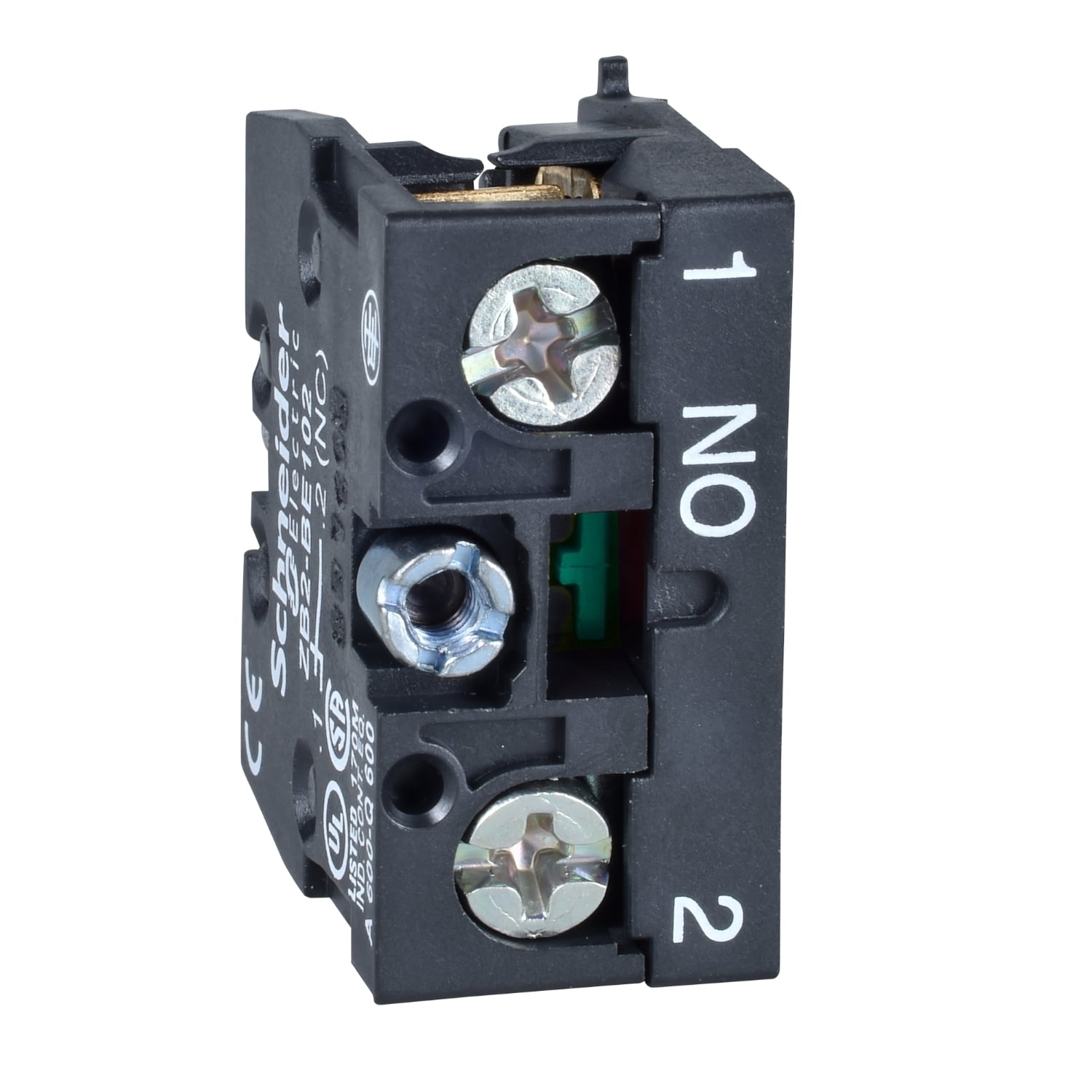Harmony, 22mm Push Button, add on contact block, 1 NO, screw clamp terminal