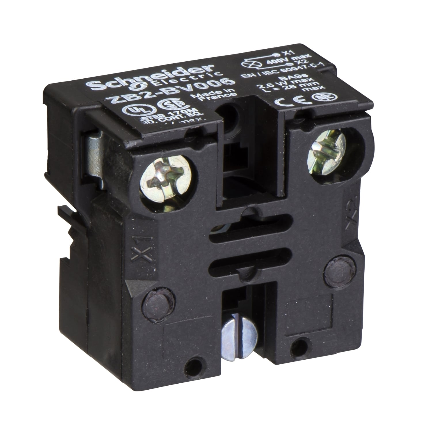 Neon/incandescent bulb, Harmony XB2, multi-button control station,  for 22mm push button, front mounting, bulb not included