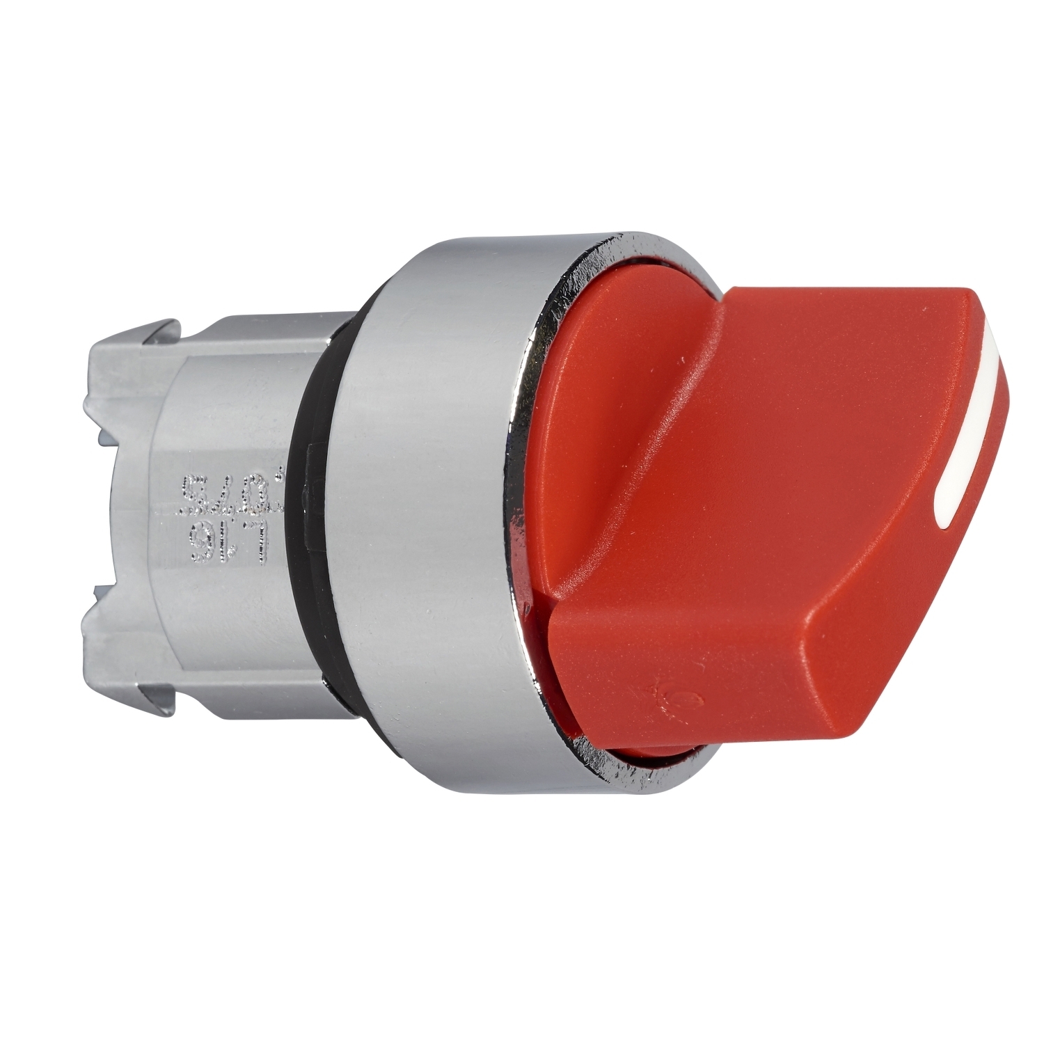 Head for selector switch, Harmony XB4, red handle, 22mm, 2 positions, stay put