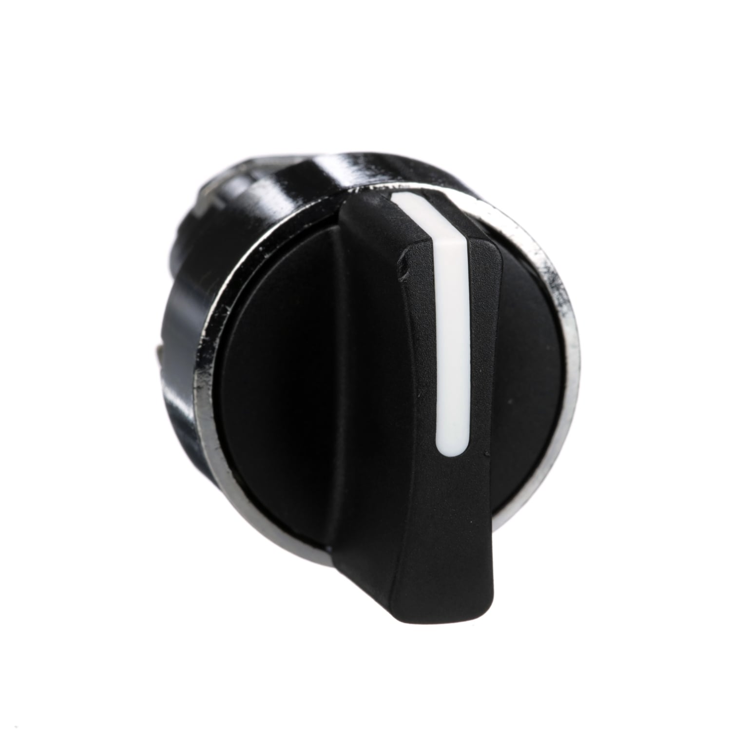 Harmony, 22mm Push Button, selector switch operating head, 3 position, maintained, black, unmarked