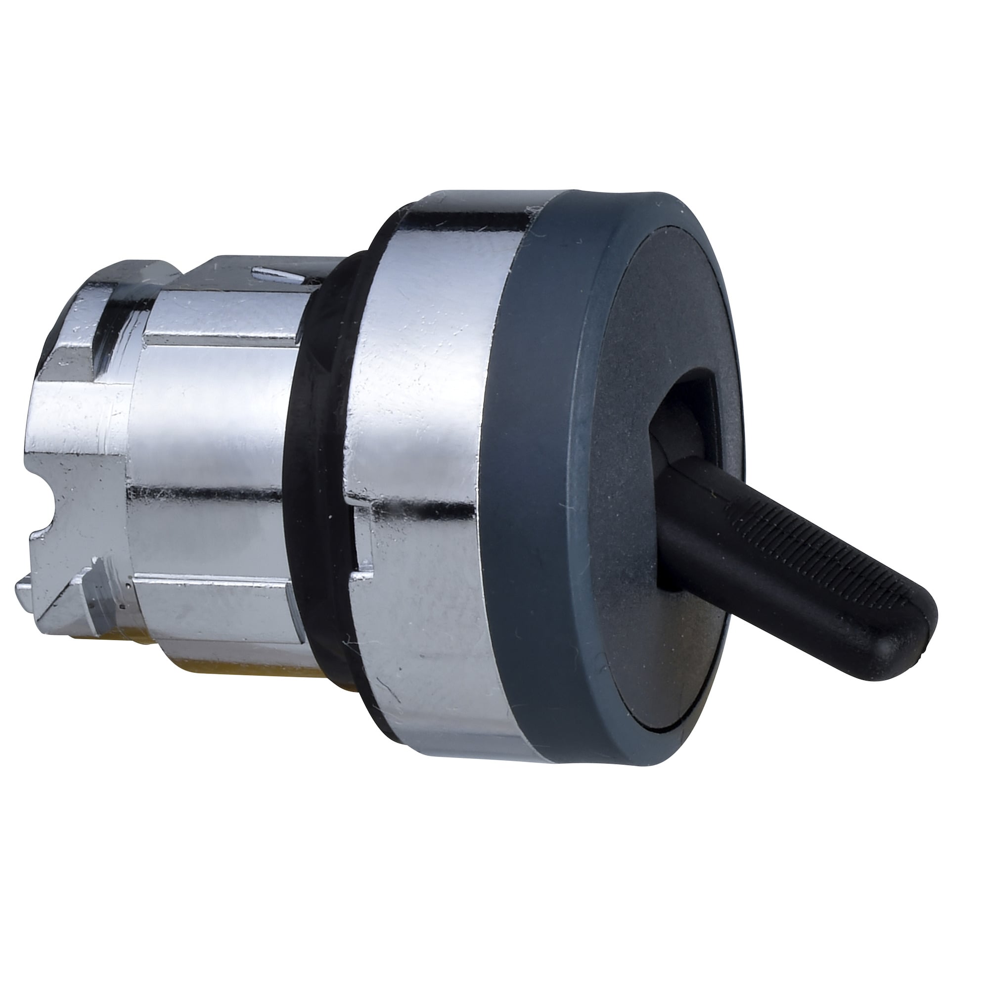 Head for selector switch, Harmony XB4, XB5, black 22 mm 2 position spring return
