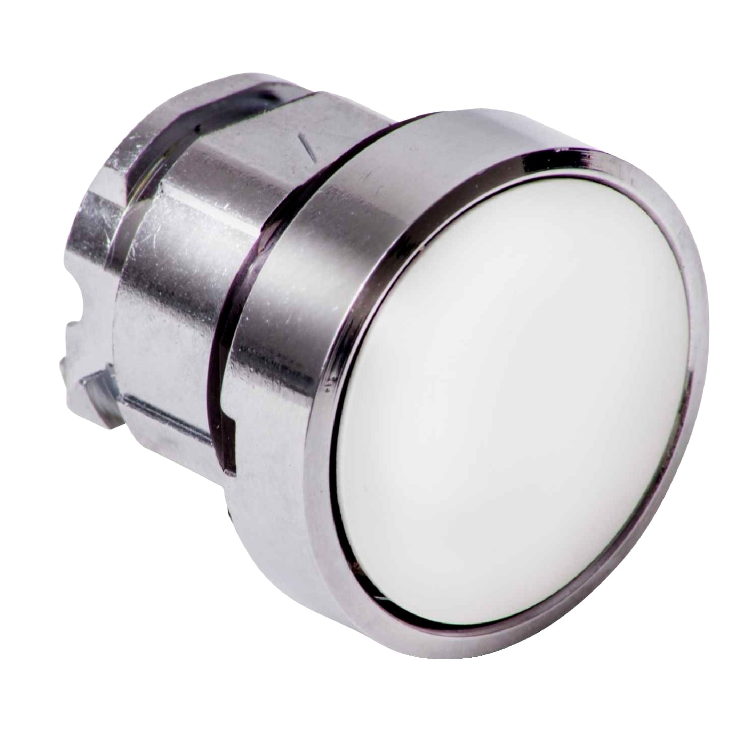 Head for non illuminated push button, Harmony XB4, white flush pushbutton 22mm push unmarked