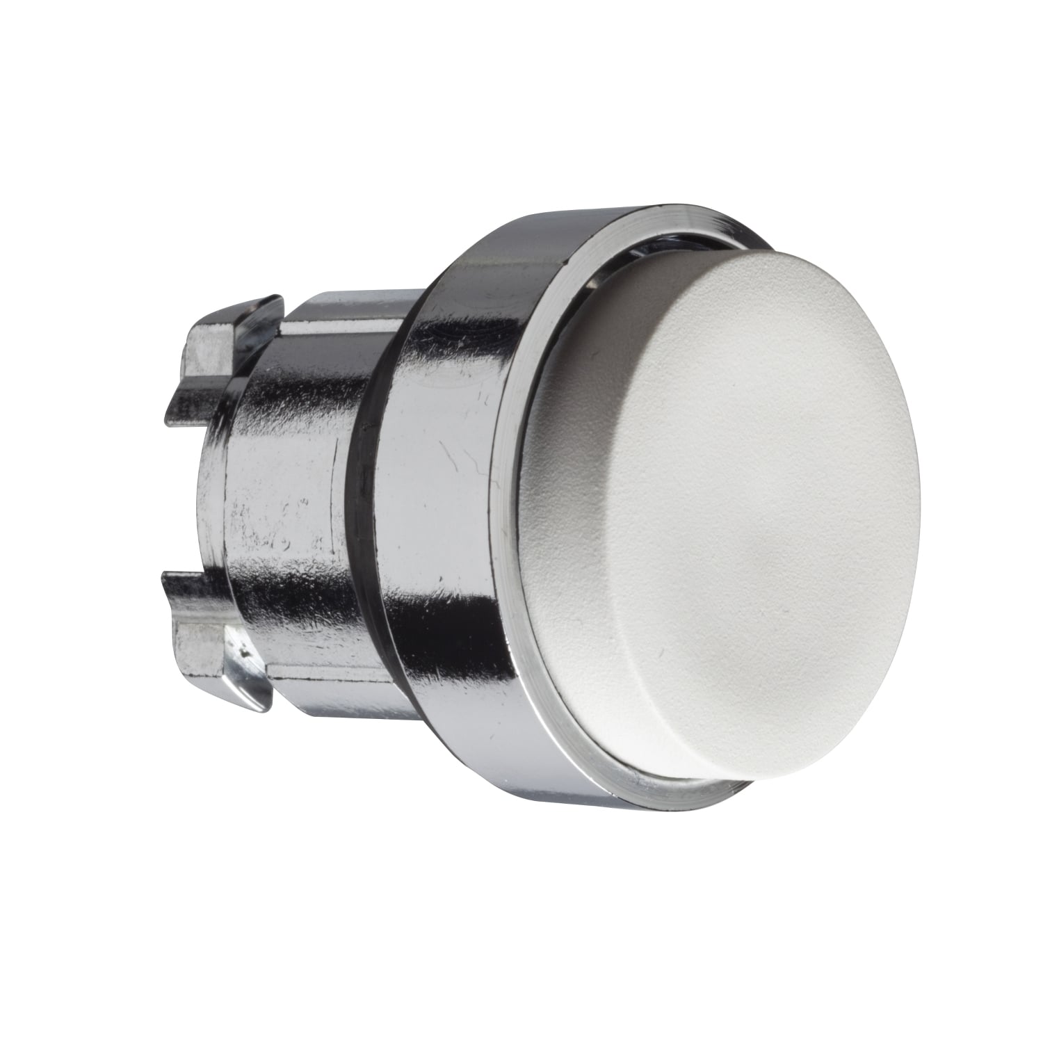 Head for non illuminated push button, Harmony XB4, white projecting pushbutton 22 mm spring return unmarked
