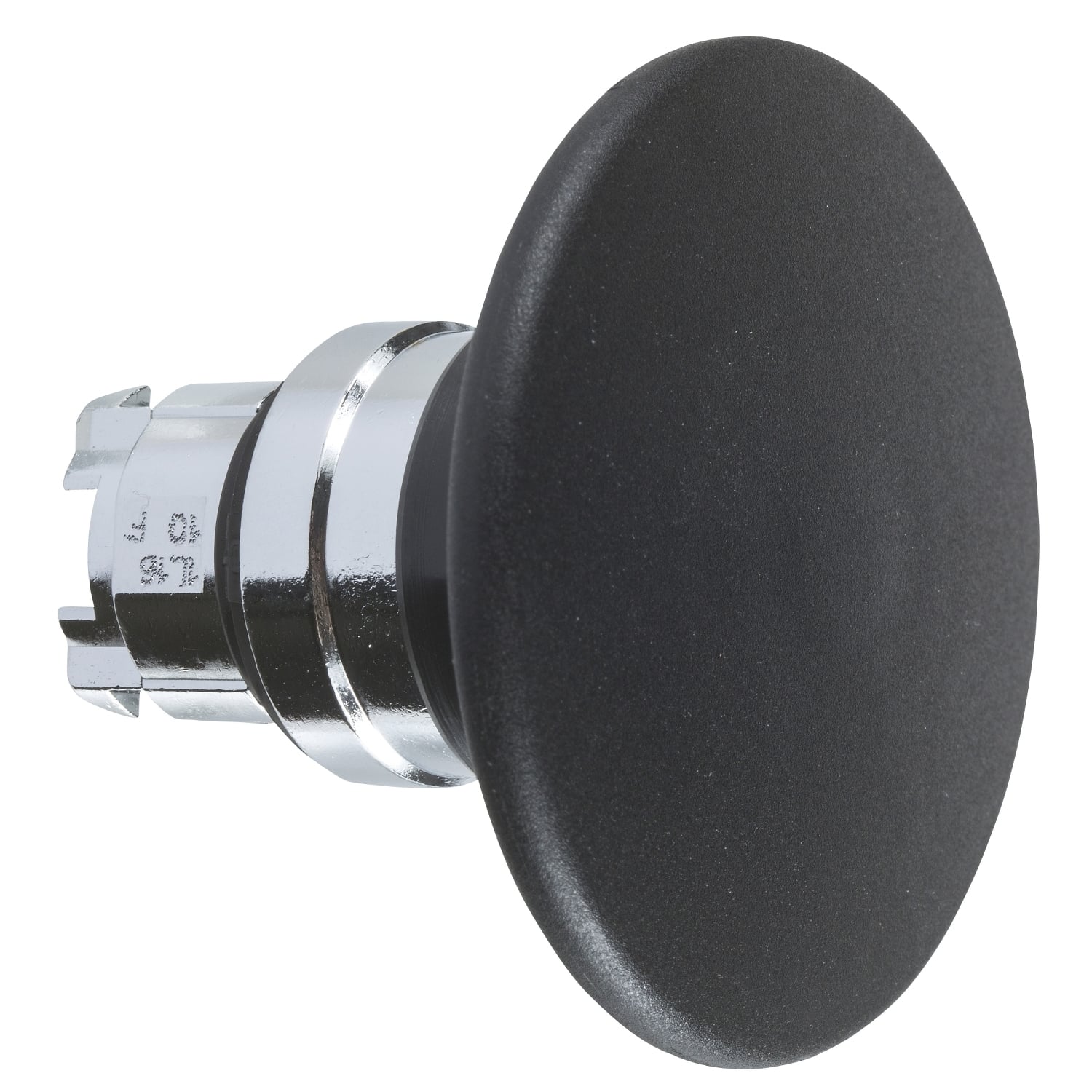 Head for non illuminated pushbutton, Harmony XB4, mushroom 60mm, metal, black, 22mm, spring return