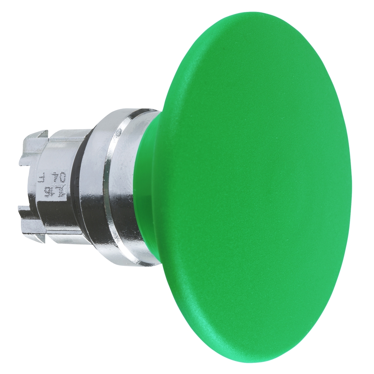 Head for non illuminated pushbutton, Harmony XB4, mushroom 60mm, metal, green, 22mm, spring return