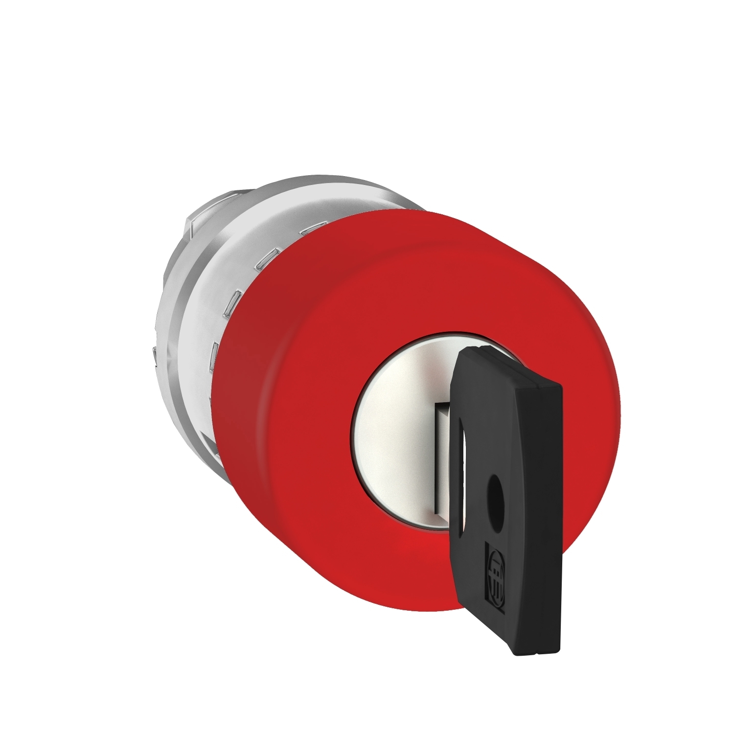 Emergency stop head, Harmony XB4, switching off, metal, red mushroom 30mm, 22mm, trigger latching key release