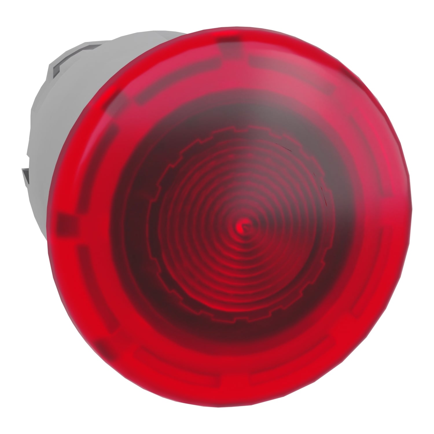 Head for illuminated push button, Harmony XB4, metal, red mushroom 40mm, 22mm, universal LED, spring return