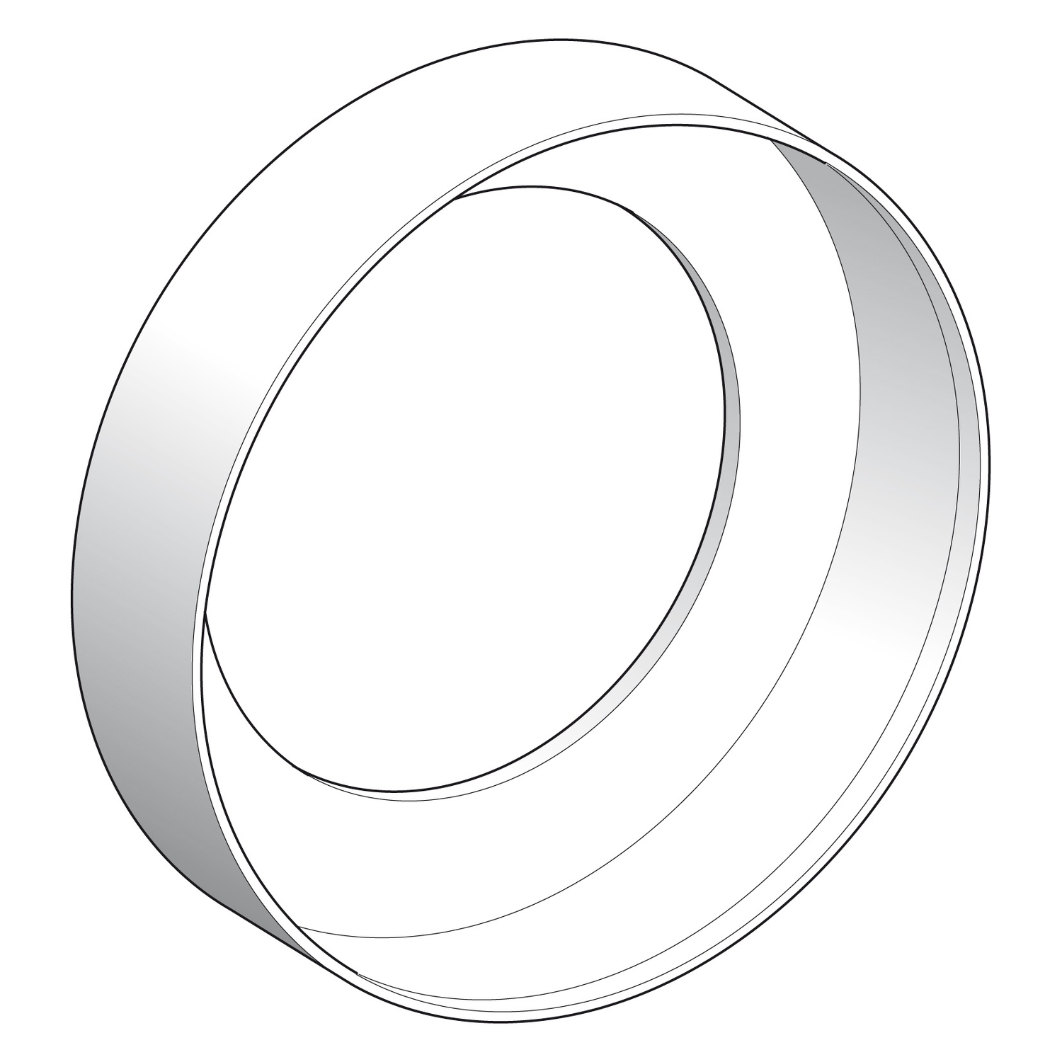 Washer, Harmony XB4, chromium plated liquid spray protective washer, for insertion beneath head 22mm