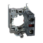 Harmony, 22mm Push Button, XB4B operators, contact block, with mounting collar, 1 NC, screw clamp terminal