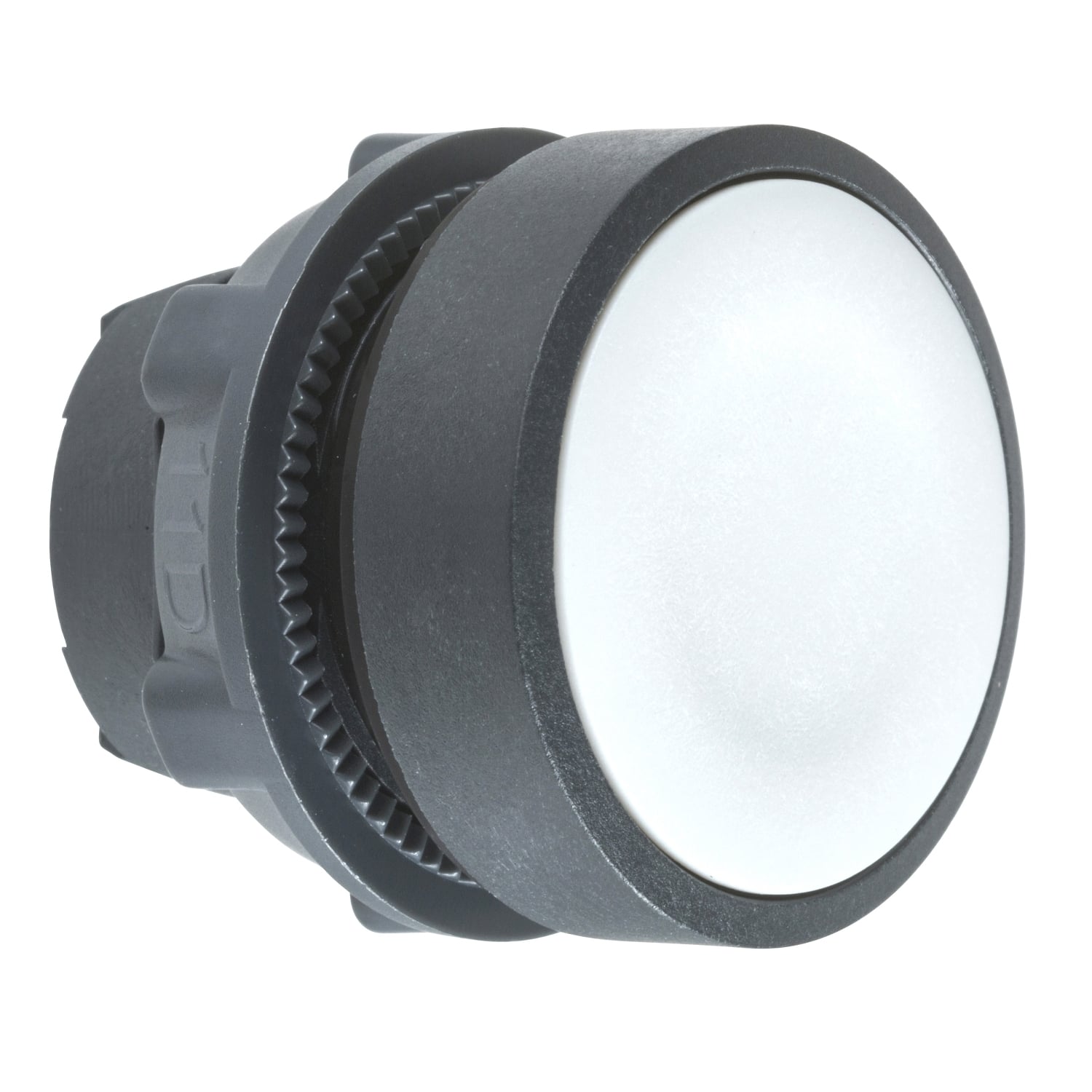 Head for non illuminated push button, Harmony XB5, grey flush, 22mm, spring return, unmarked