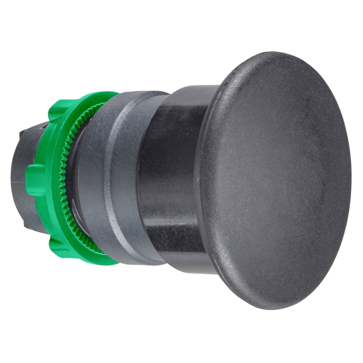 Head for non illuminated pushbutton, Harmony XB5, plastic, black, mushroom 40mm, 22mm, spring return
