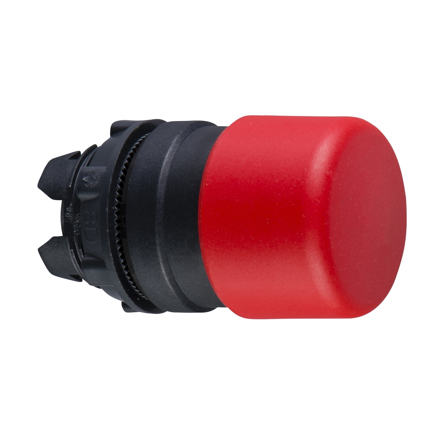 Head for non illuminated push button, Harmony XB5, red mushroom 30mm, 22mm, spring return, unmarked