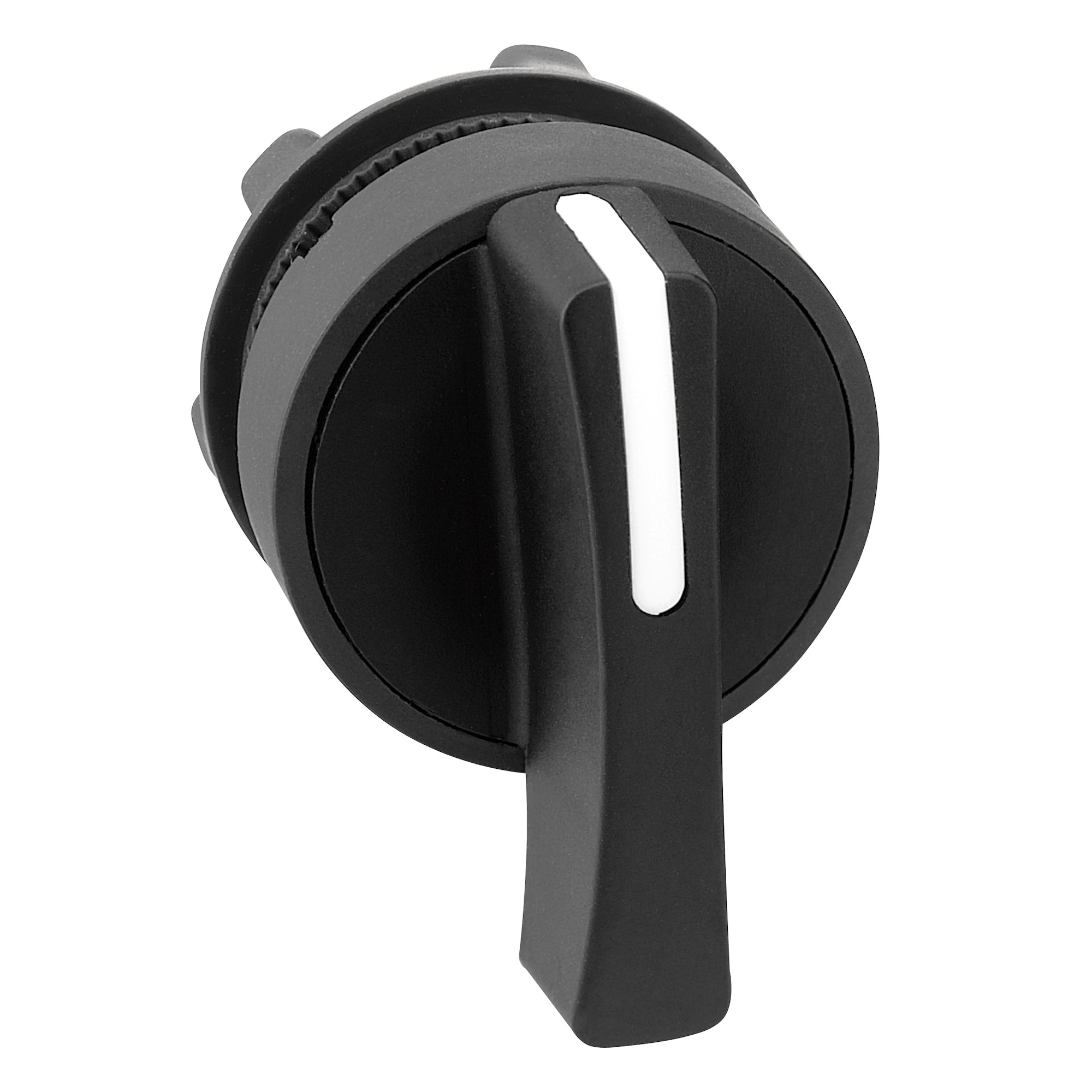 Head for selector switch, Harmony XB5, XALF, XB4, black 22 mm 3 position spring return