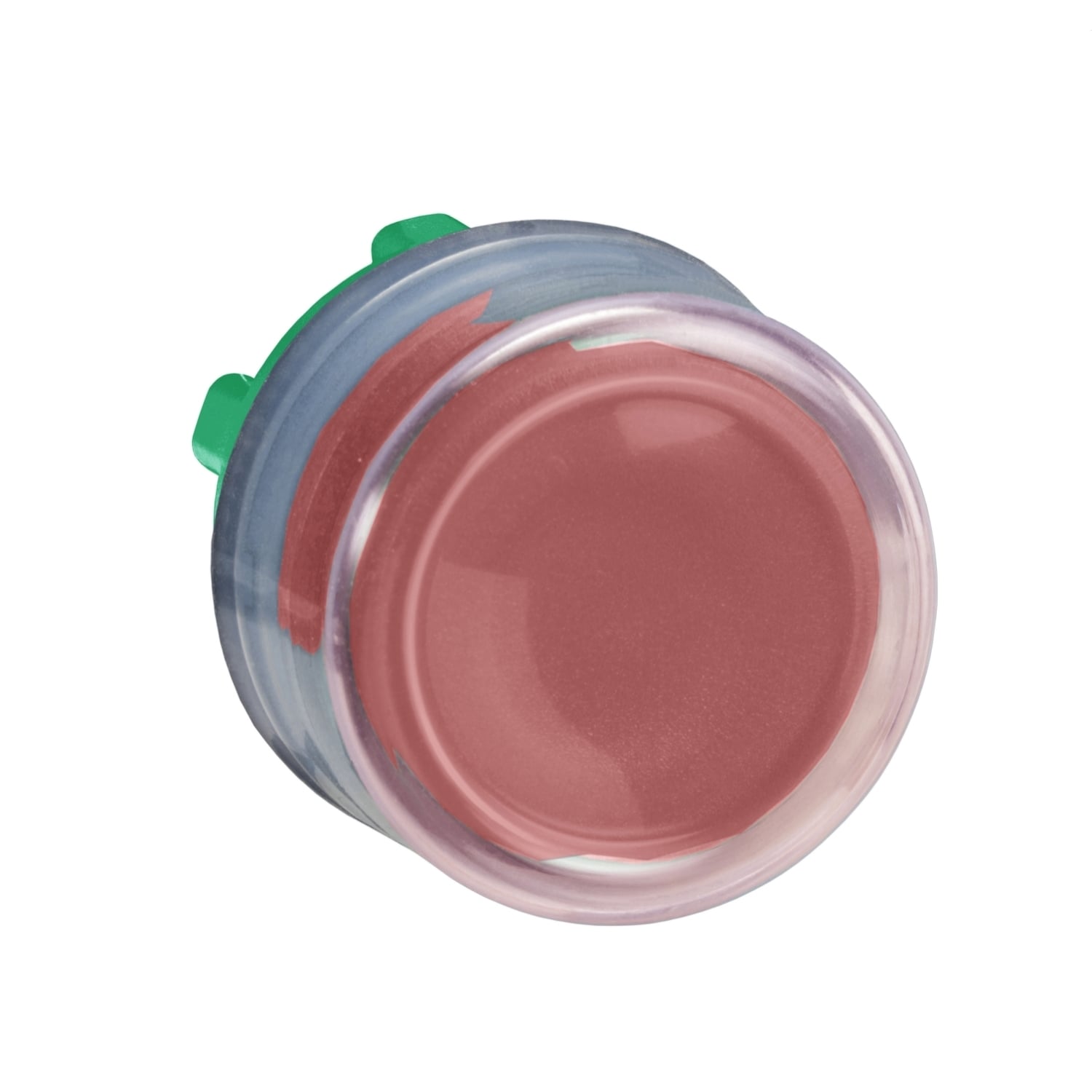 Head for non illuminated push button, Harmony XB5, plastic, projecting, red, 22mm, spring return, booted, unmarked