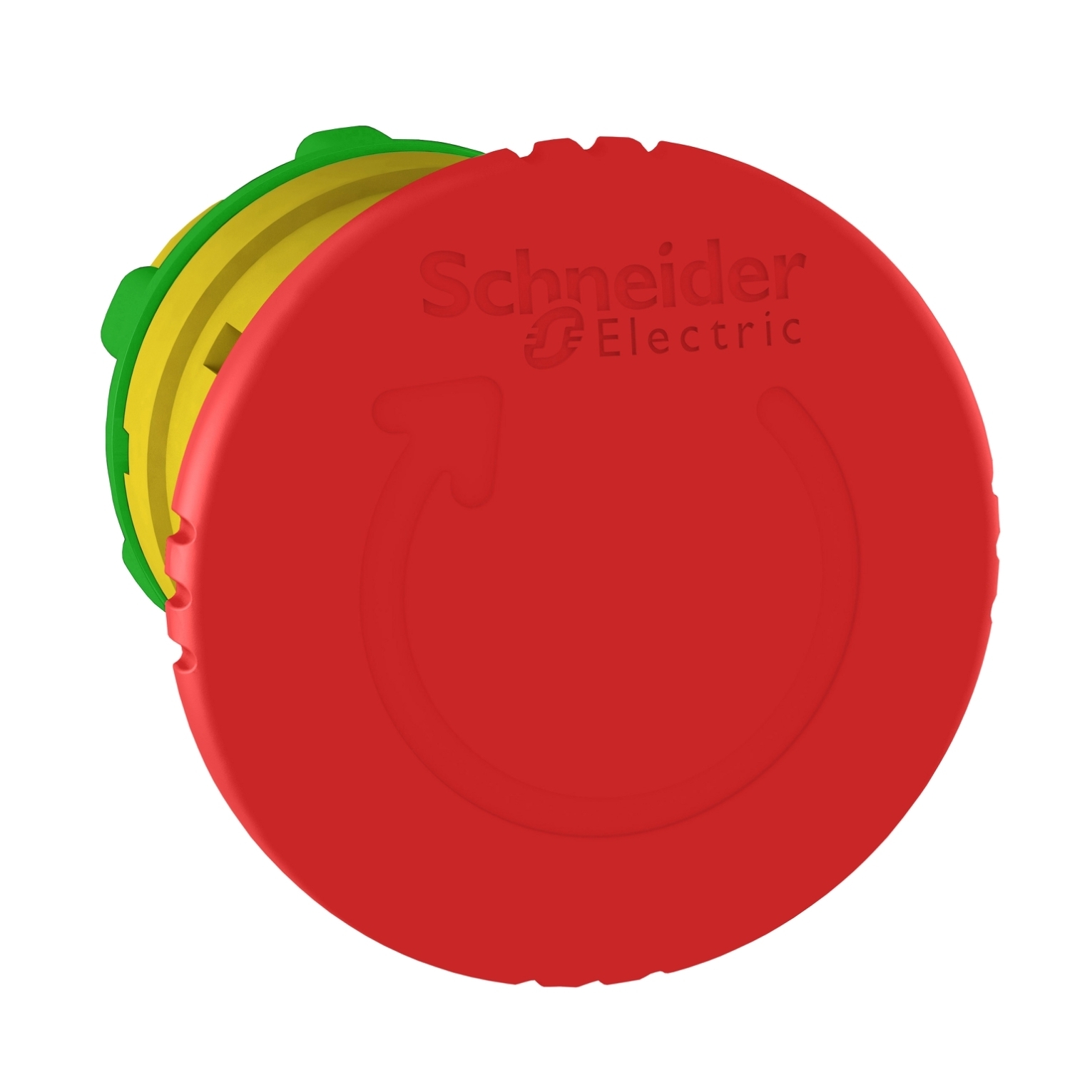 Harmony, 22mm Push Button, emergency stop head, trigger and latching turn release, red, 40 mm mushroom, unmarked