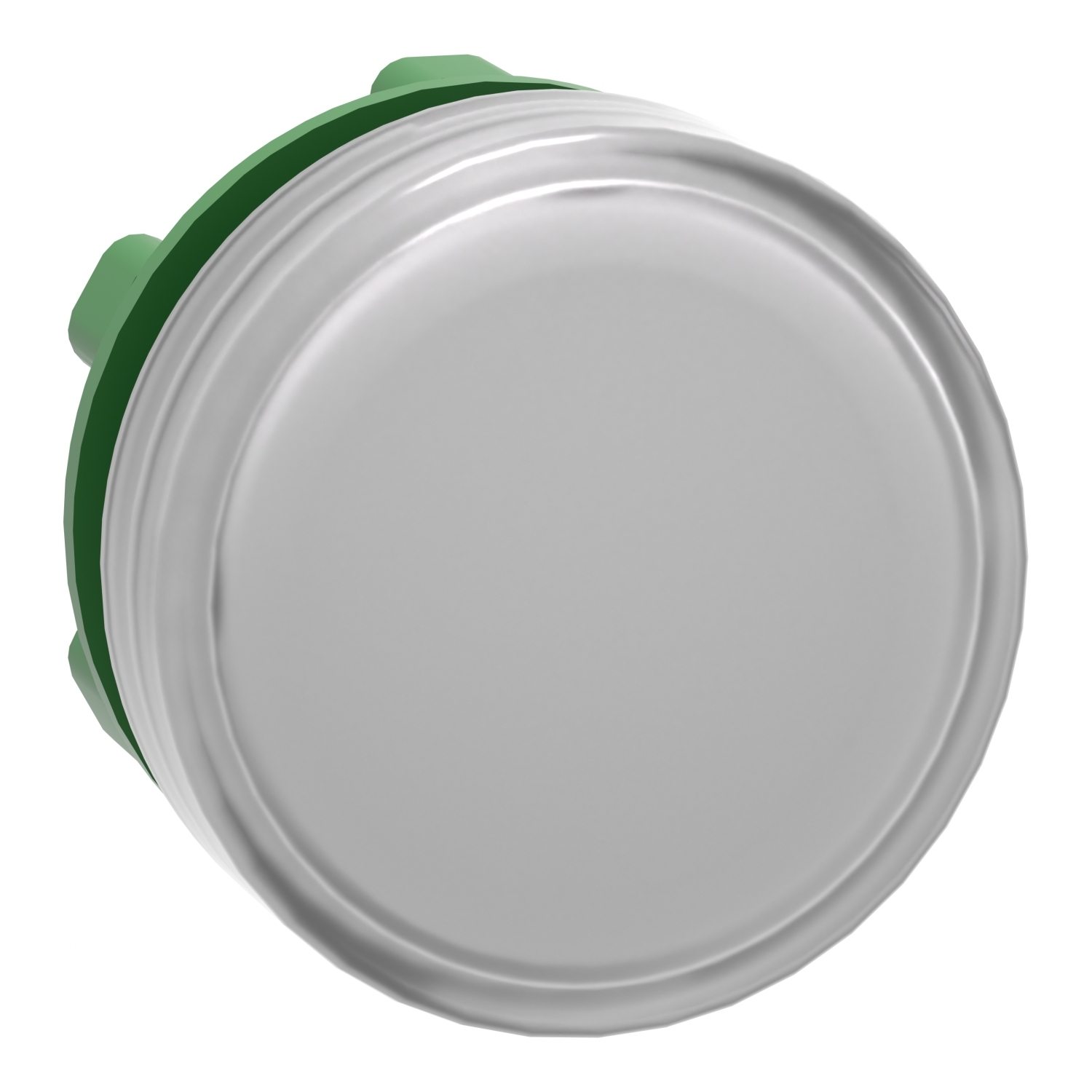 Head for pilot light, Harmony XB5, plastic, white, 22mm, plain lens, BA9s base fitting