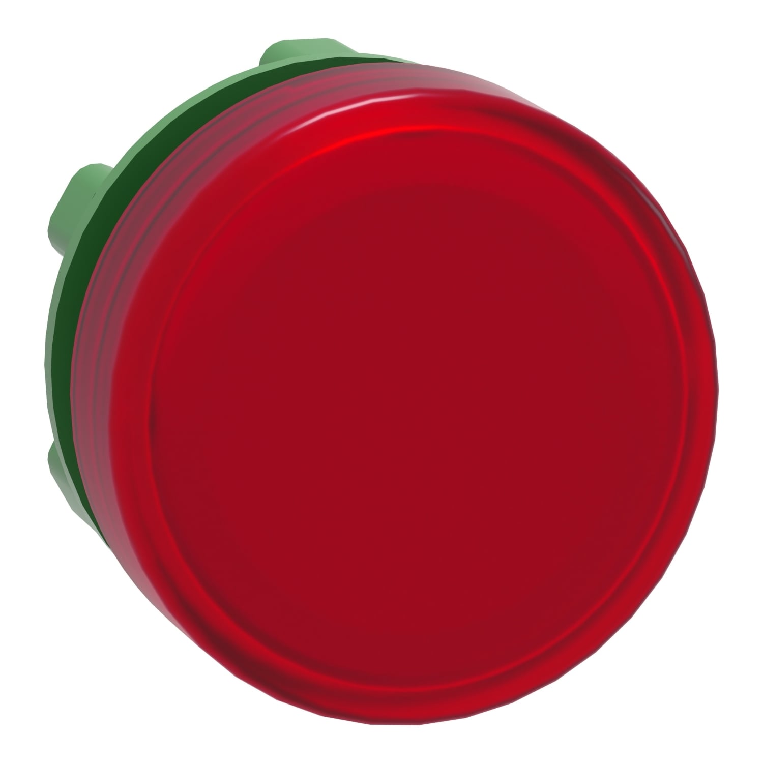 Head for pilot light, Harmony XB5, plastic, red, 22mm, plain lens, BA9s base fitting