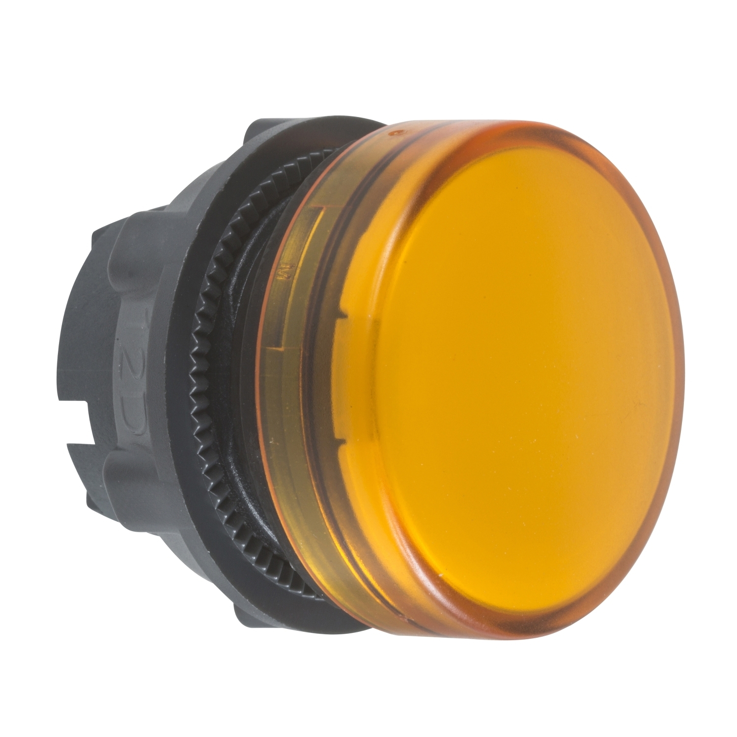 Head for pilot light, Harmony XB5, plastic, orange, 22mm, plain lens, BA9s base fitting