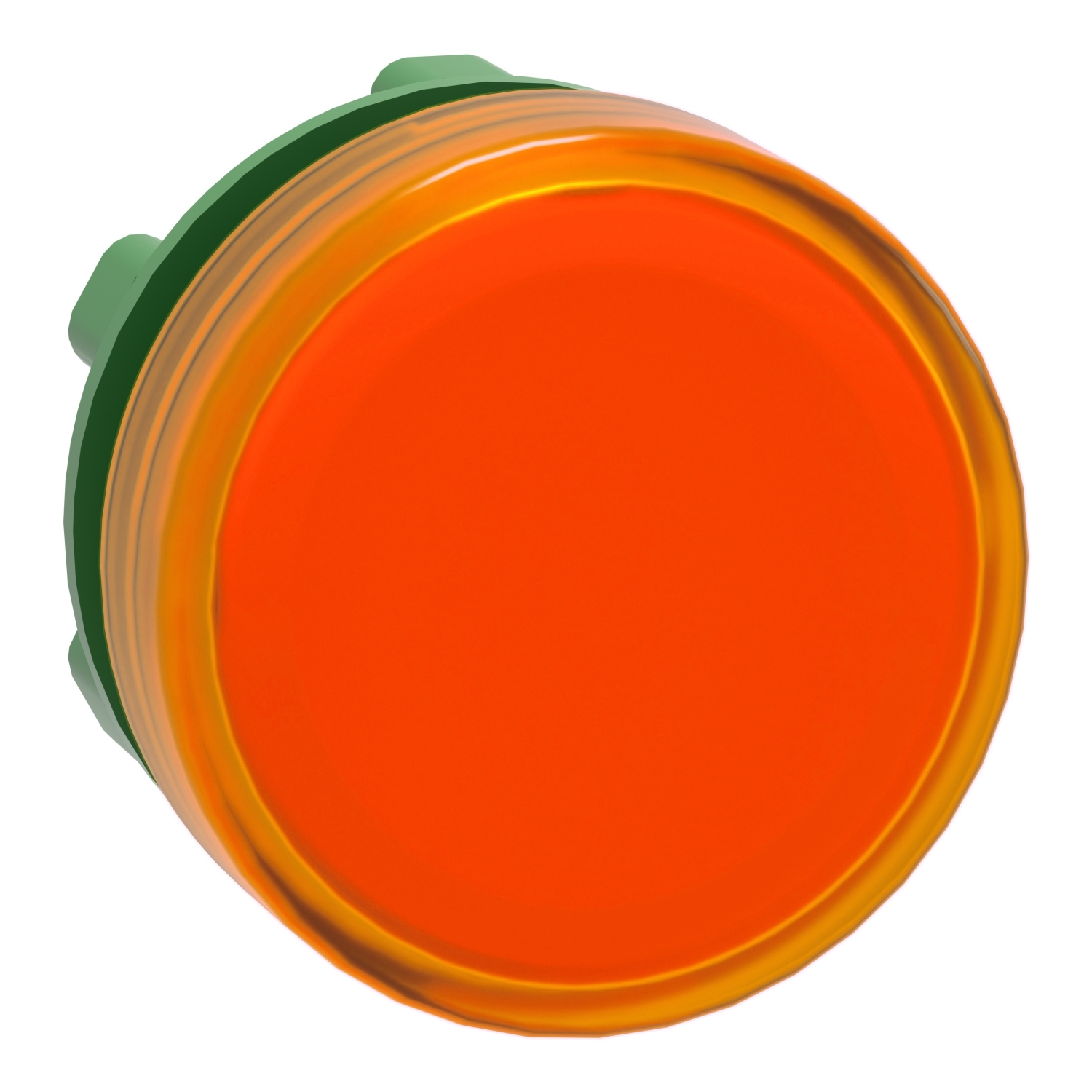 Head for pilot light, Harmony XB5, plastic, orange, 22mm, plain lens, BA9s base fitting