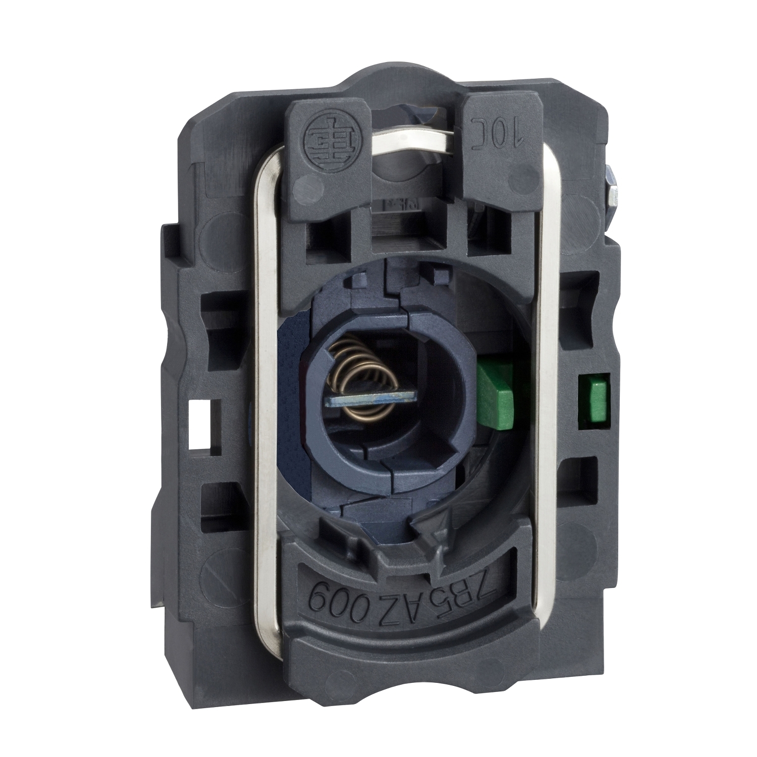 Light block with body fixing collar, Harmony XB5, plastic, blue, for BA9s bulb, lt 250V, 1NO