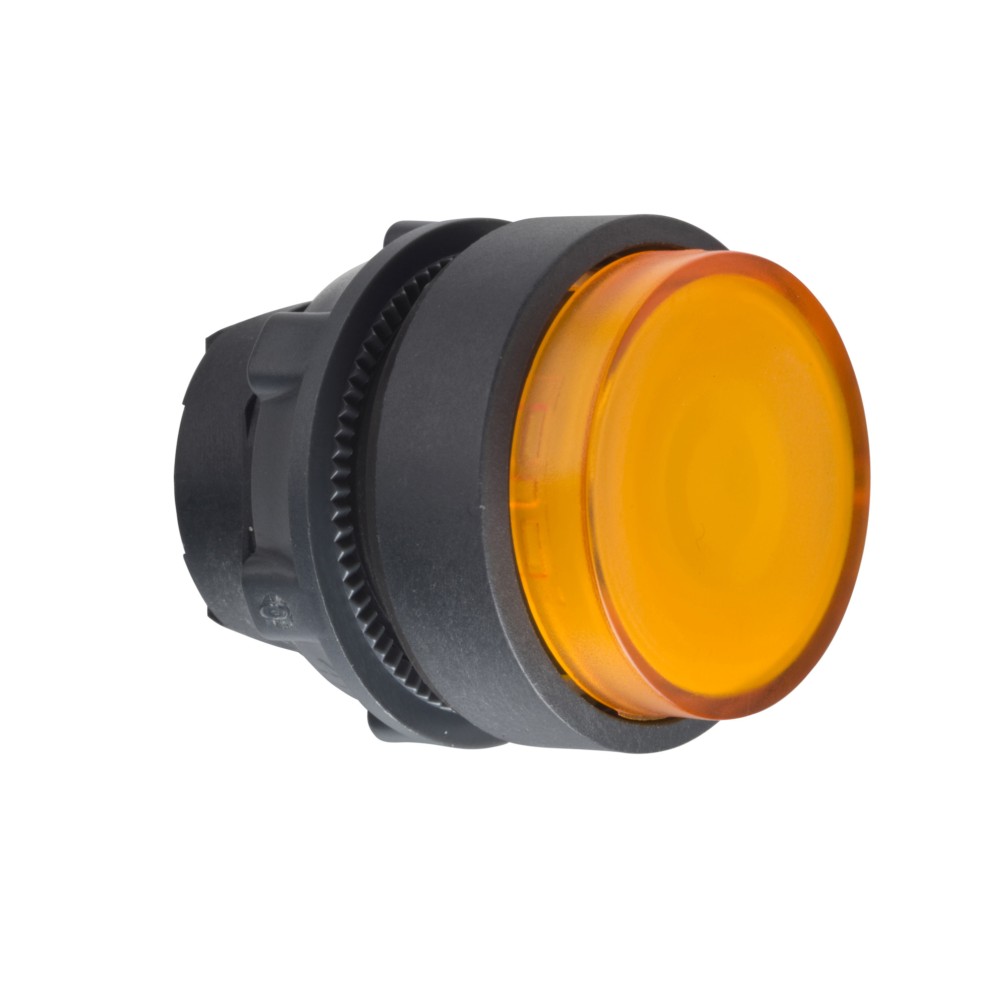 Head for illuminated push button, Harmony XB5, XB4, orange projecting pushbutton 22 mm spring return BA9s bulb