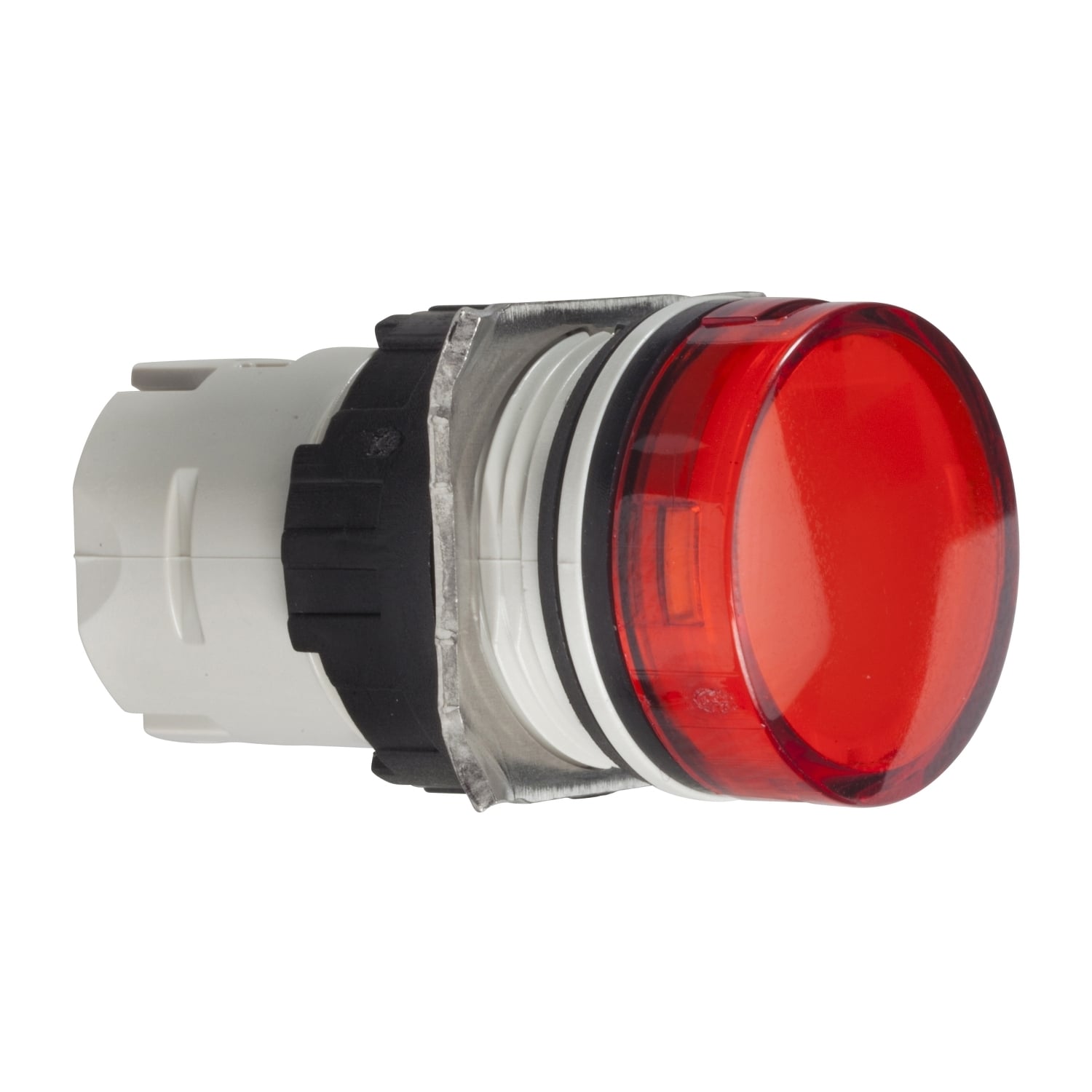 Head for pilot light, Harmony XB6, red, 16mm, integral LED