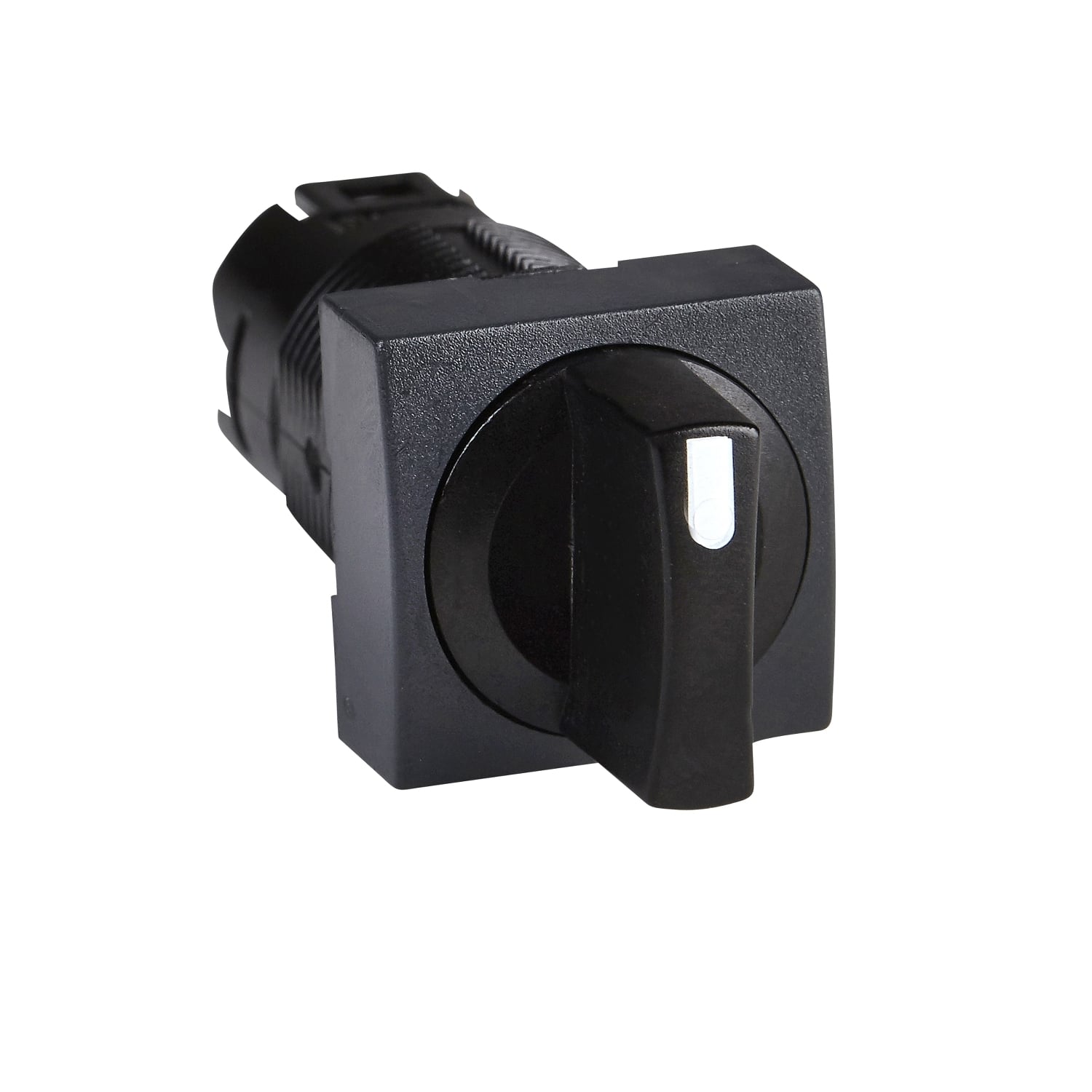Head for selector switch, Harmony XB6, black square 16mm 2 positions 60degrees, stay put