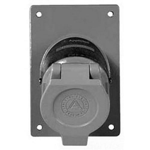U-Line; Contender; Replacement Receptacle Cover Assembly; 20 Amp, 125 Volt AC, 3-Pole, 2-Wire