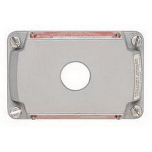 Rectangular Cover/Name Plate; 3/4 Inch Tapped Opening, Copper-Free Aluminum