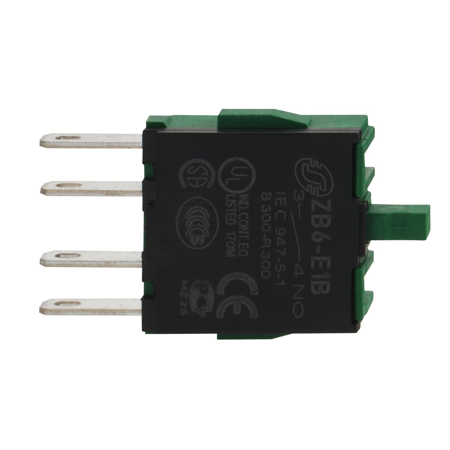Contact block, Harmony XB6, single contact, for head 16mm, silver alloy, faston connector, 1NC