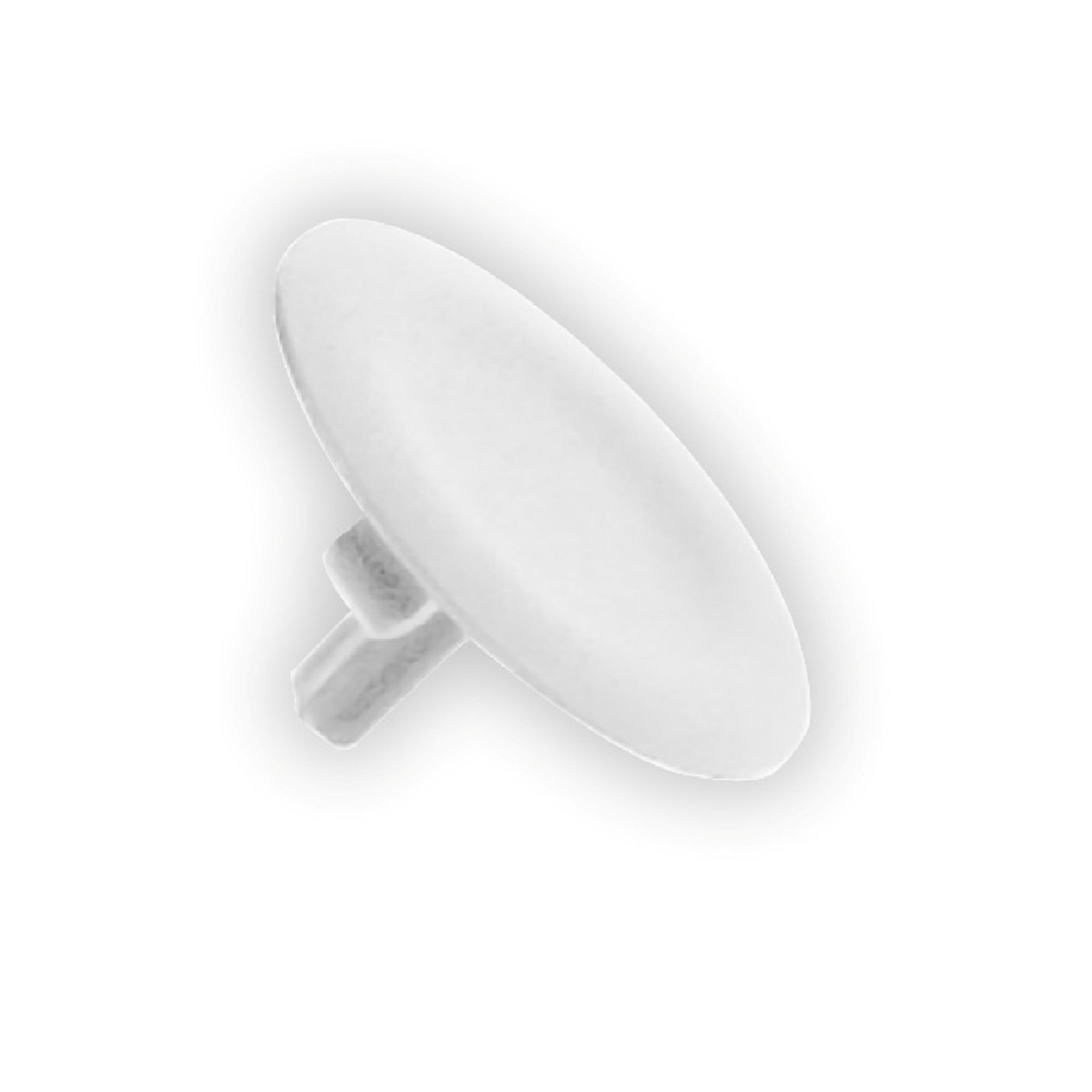 white cap unmarked for circular flush pushbutton 22