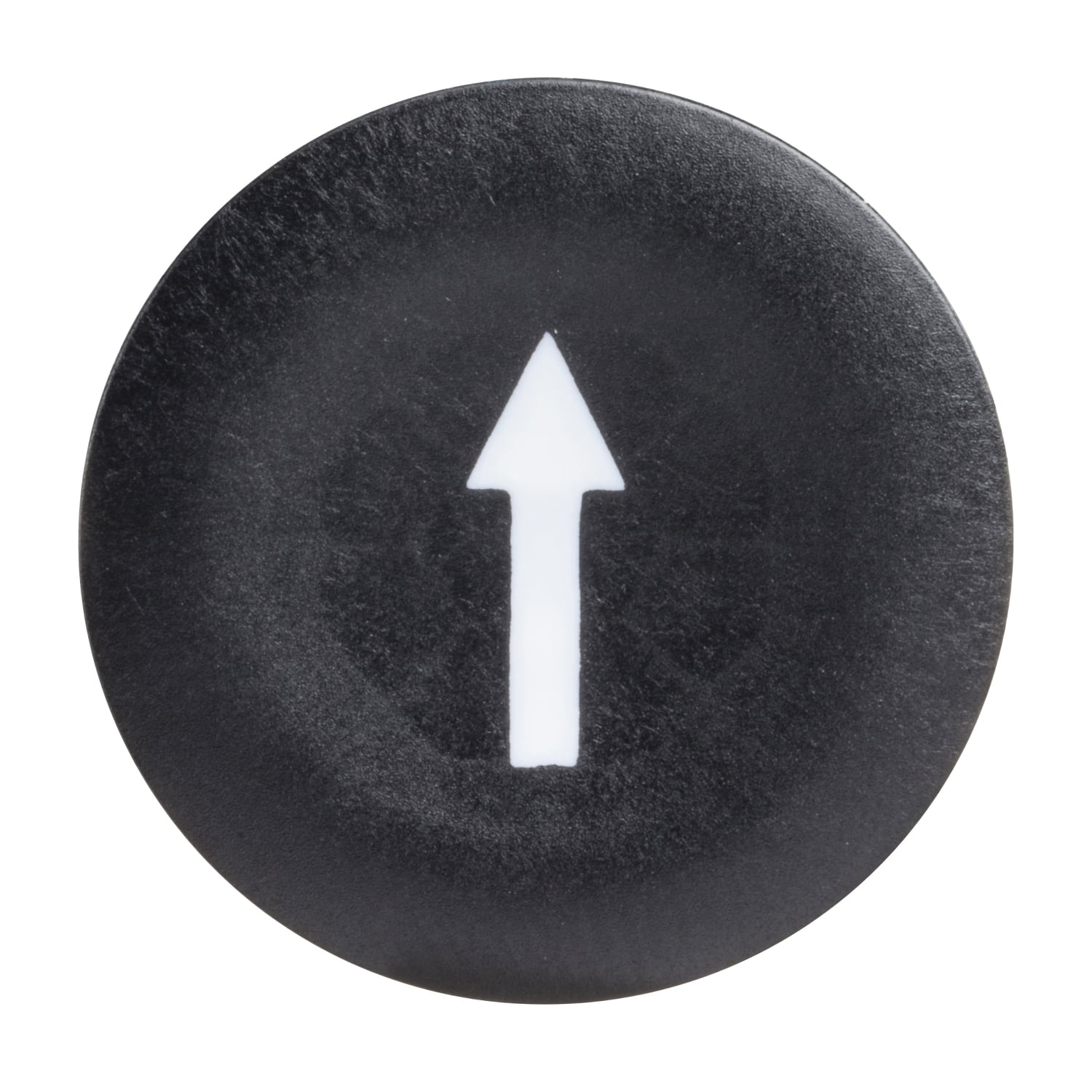 Push button cap, Harmony XB4, for 22mm push button, plastic, black, marked DOWN ARROW