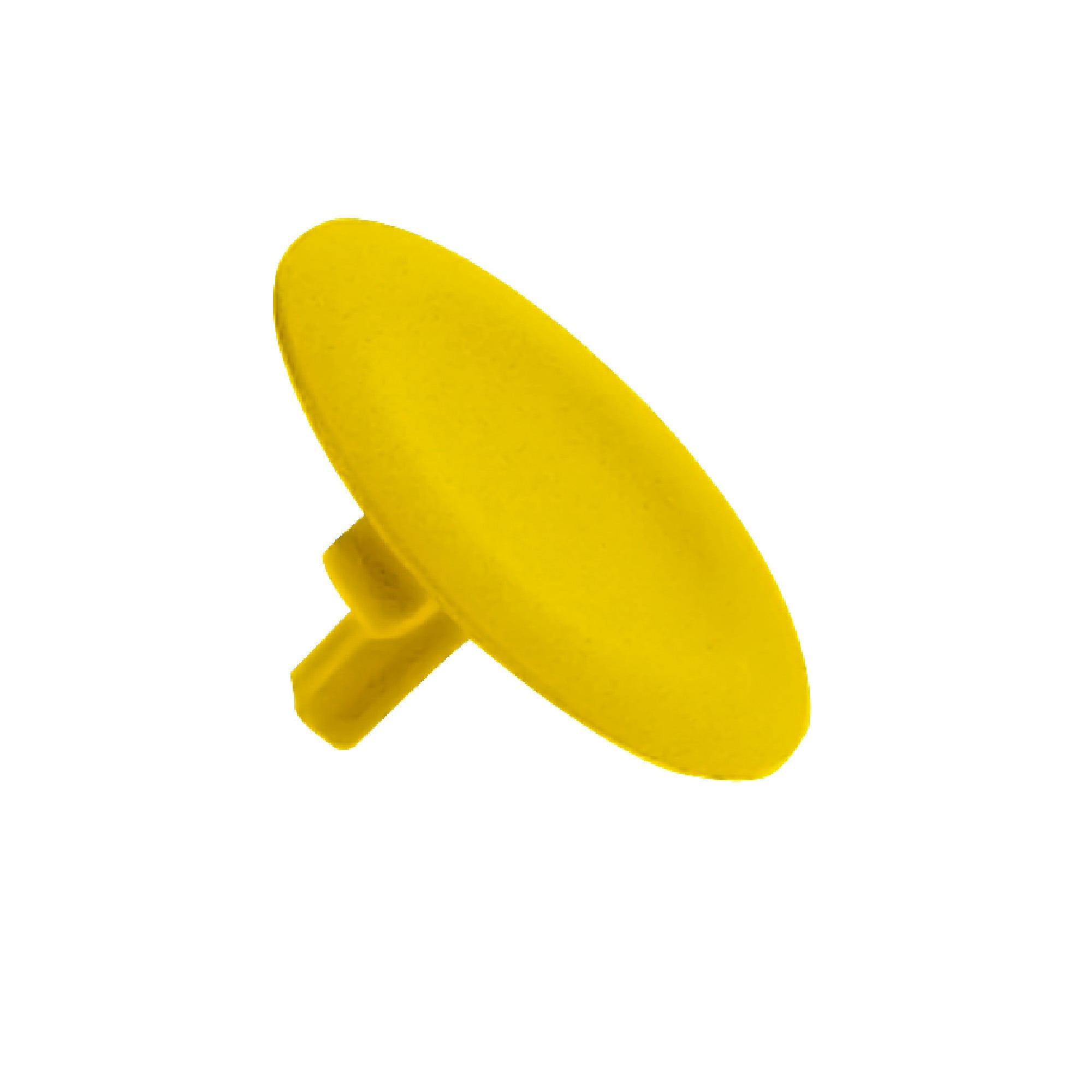 yellow cap unmarked for circular flush pushbutton 22