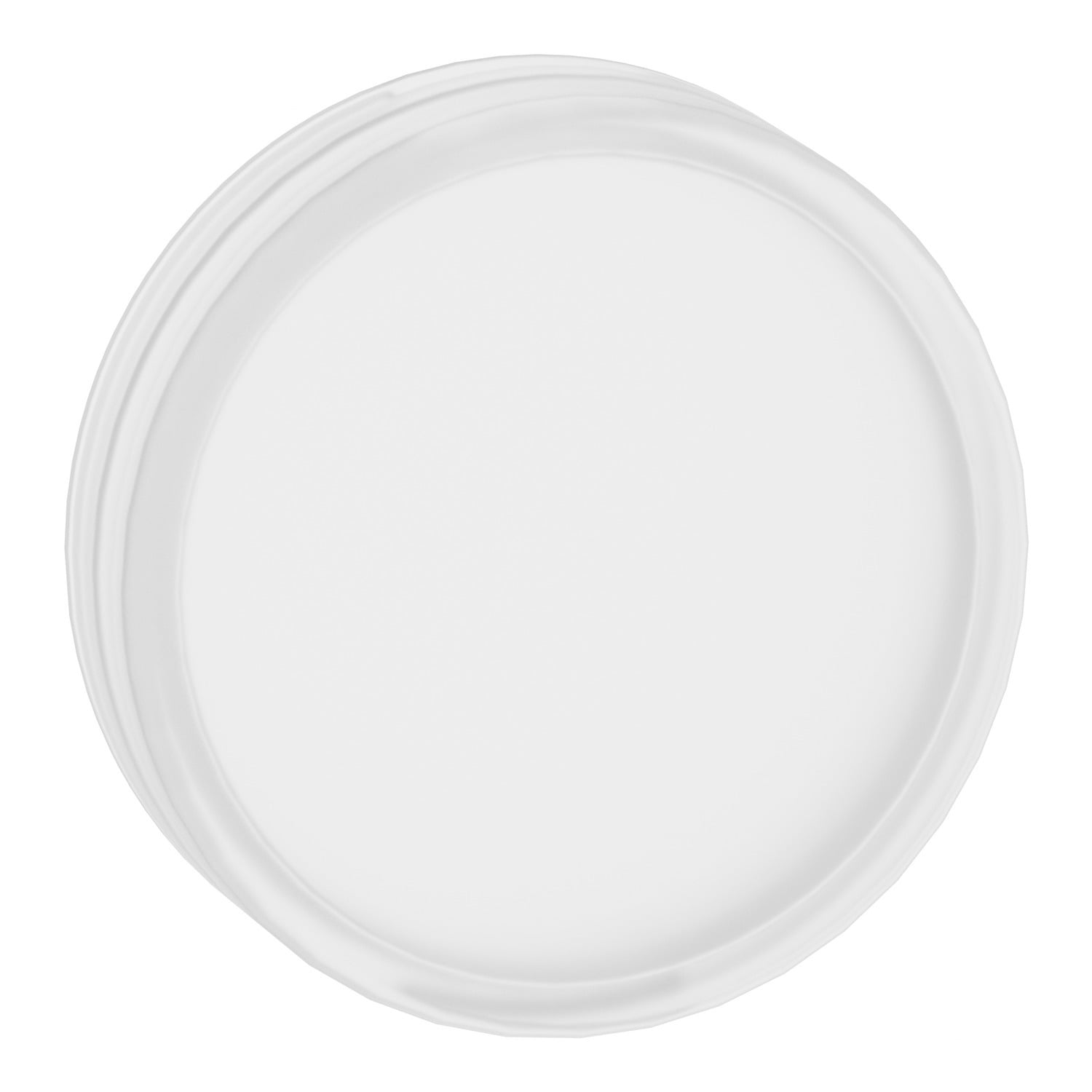 Head for pilot light, Harmony XB4, XB5, white, 22mm, universal LED, plain lens, unmarked